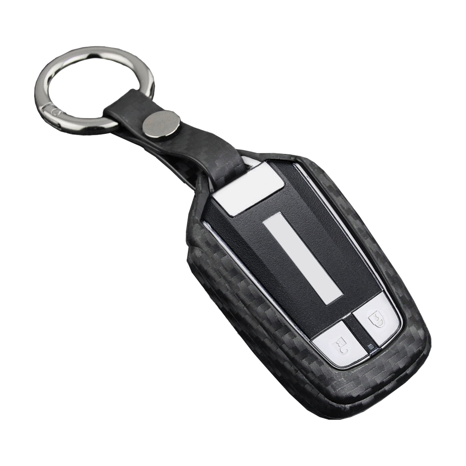Leather Silicone Car Key Case Cover With Buckle For Isuzu