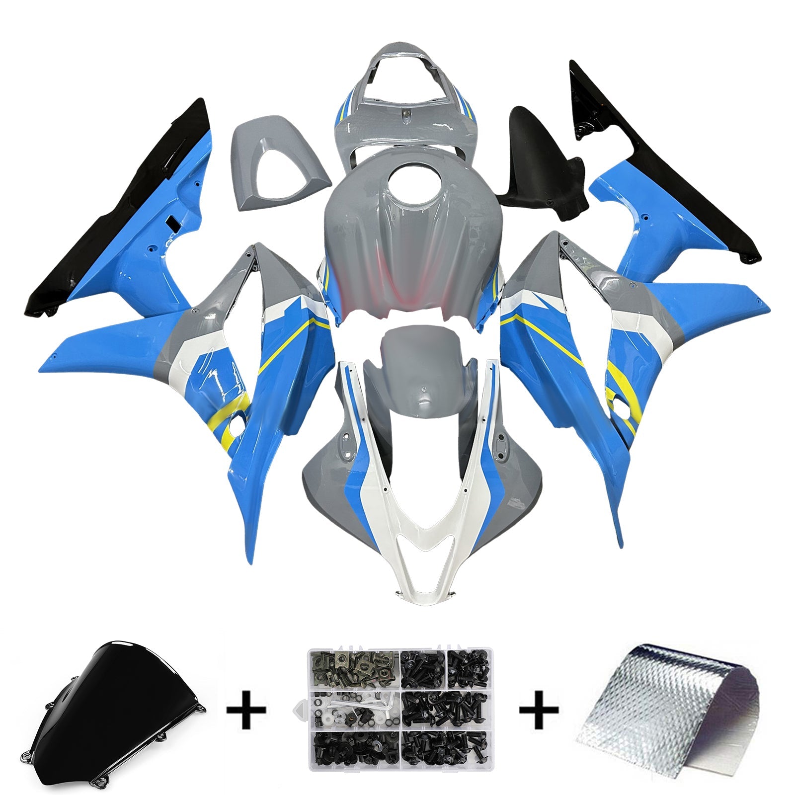 Injection Fairing Kit Bodywork Plastic ABS For Honda CBR600RR 2007-2008 F5