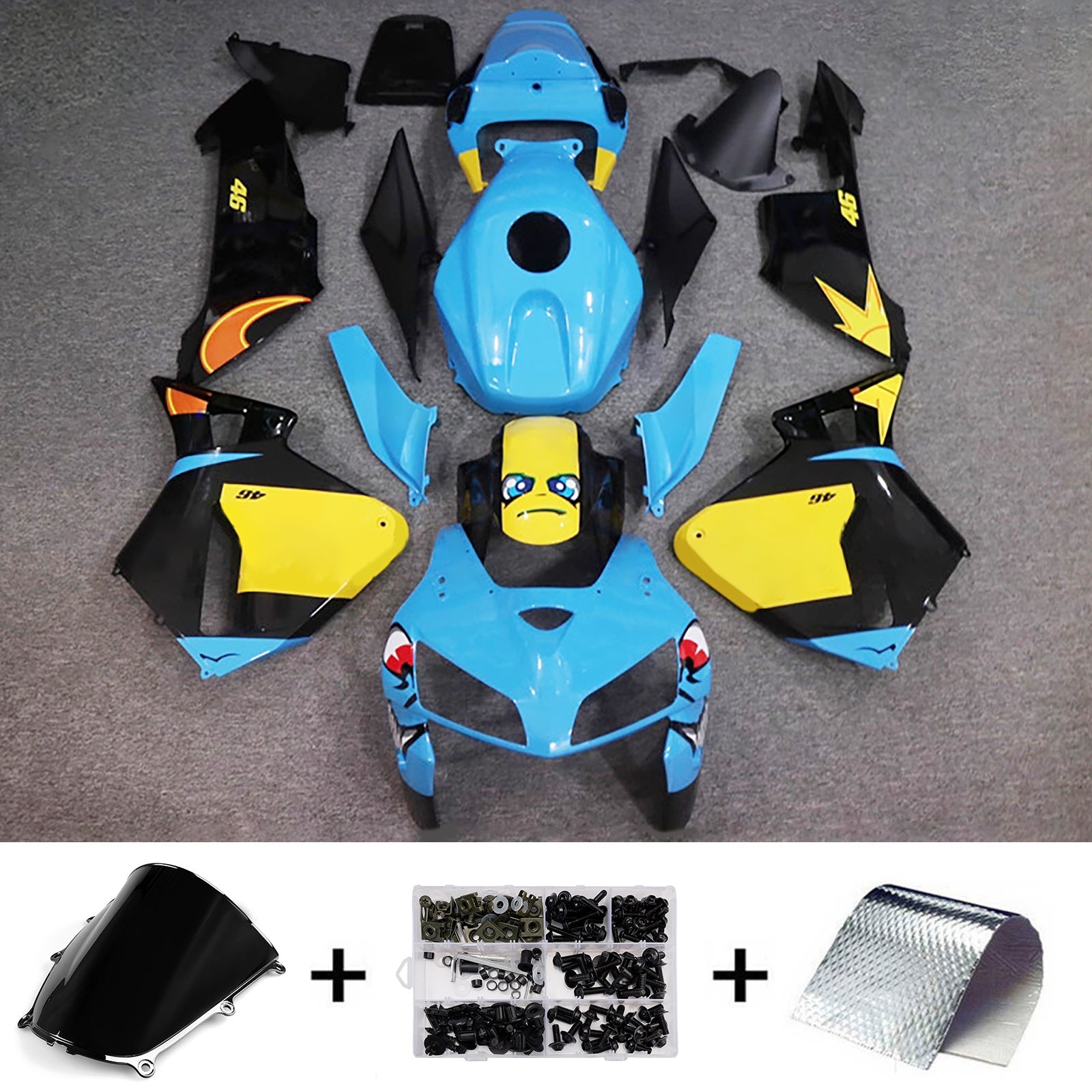 Injection Fairing Kit Bodywork Plastic ABS For Honda CBR600RR 2005-2006 F5