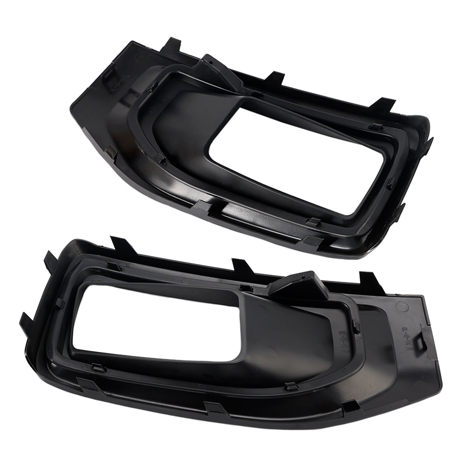 2015-2018 Yukon XL (submodel: Denali, SLE, SLT) Fog Light Lamp Cover Gloss Black Trim Pair 22936426
