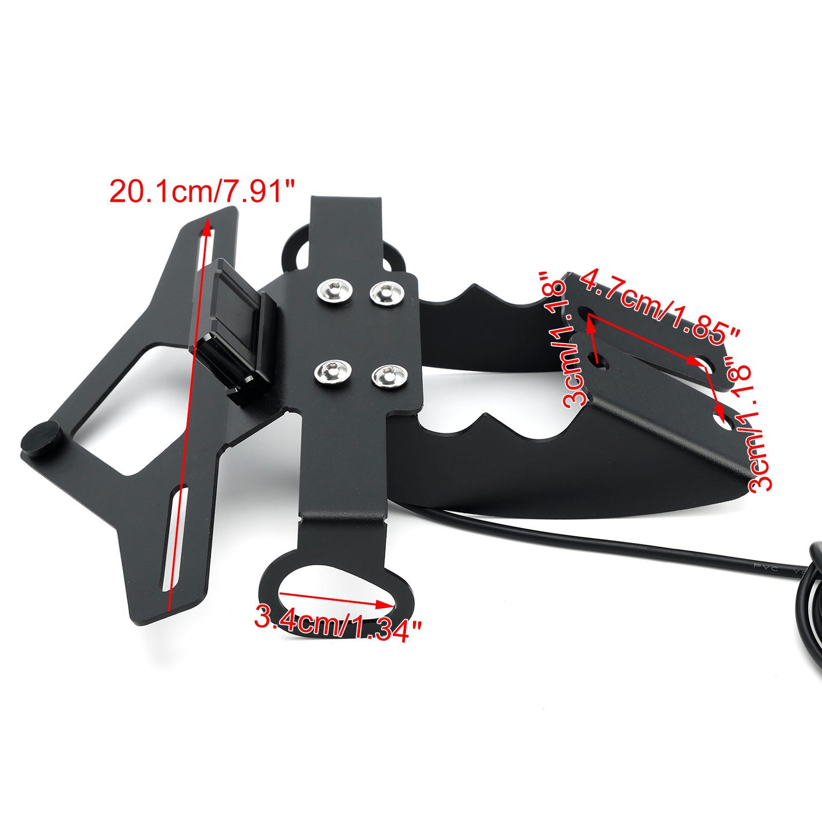 License Plate Holder Frame Bracket fit for Yamaha MT-07 2025-2026