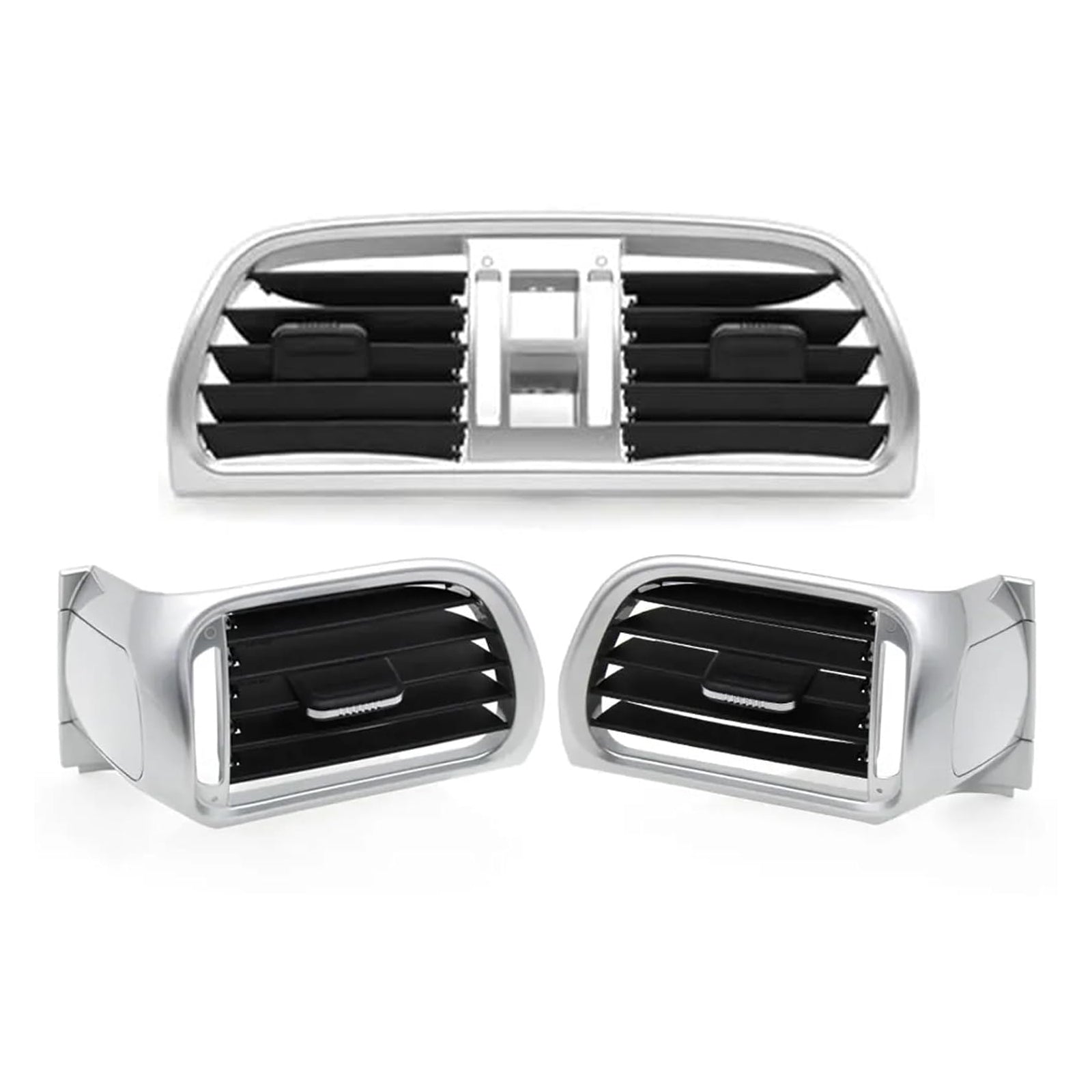2004-2012 Porsche GT2 GT3 997 Left Right Central AC Vent Cover Silver 99755214105 99755213105 99755213205