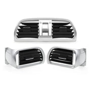 Left Right Central AC Vent Cover Silver For Porsche 911 Carrera Targa 2004-2012