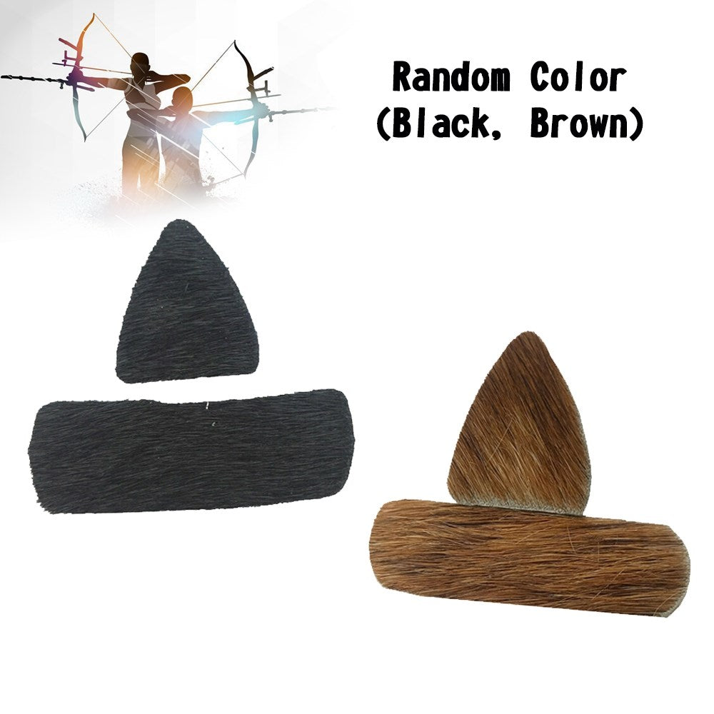3 Pair Archery Fur Arrow Rest Leather Traditional Recurve Bow Longbow Hunting