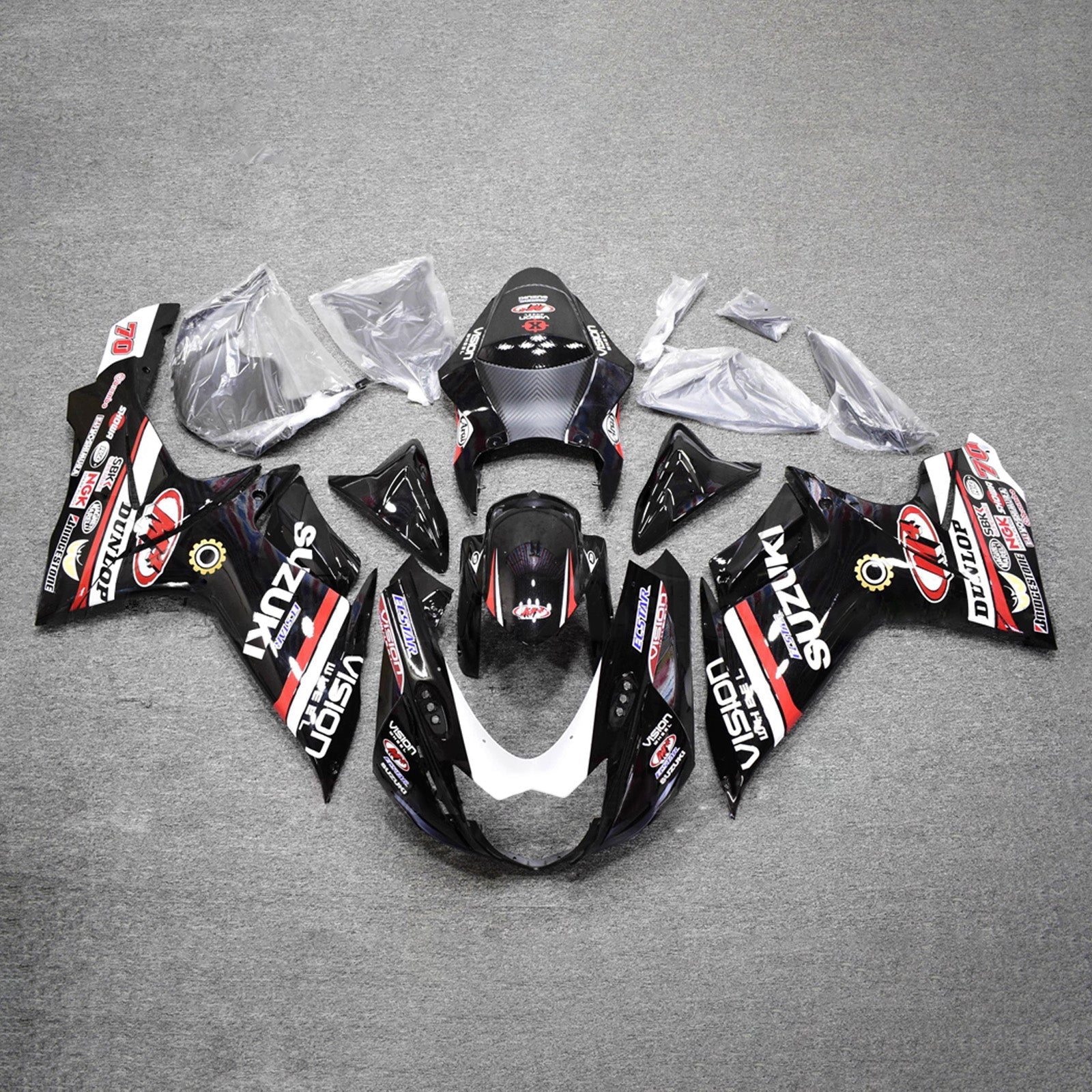 Injection Fairing Kit Bodywork Plastic ABS For Suzuki GSXR 600/750 2011-2026 K11