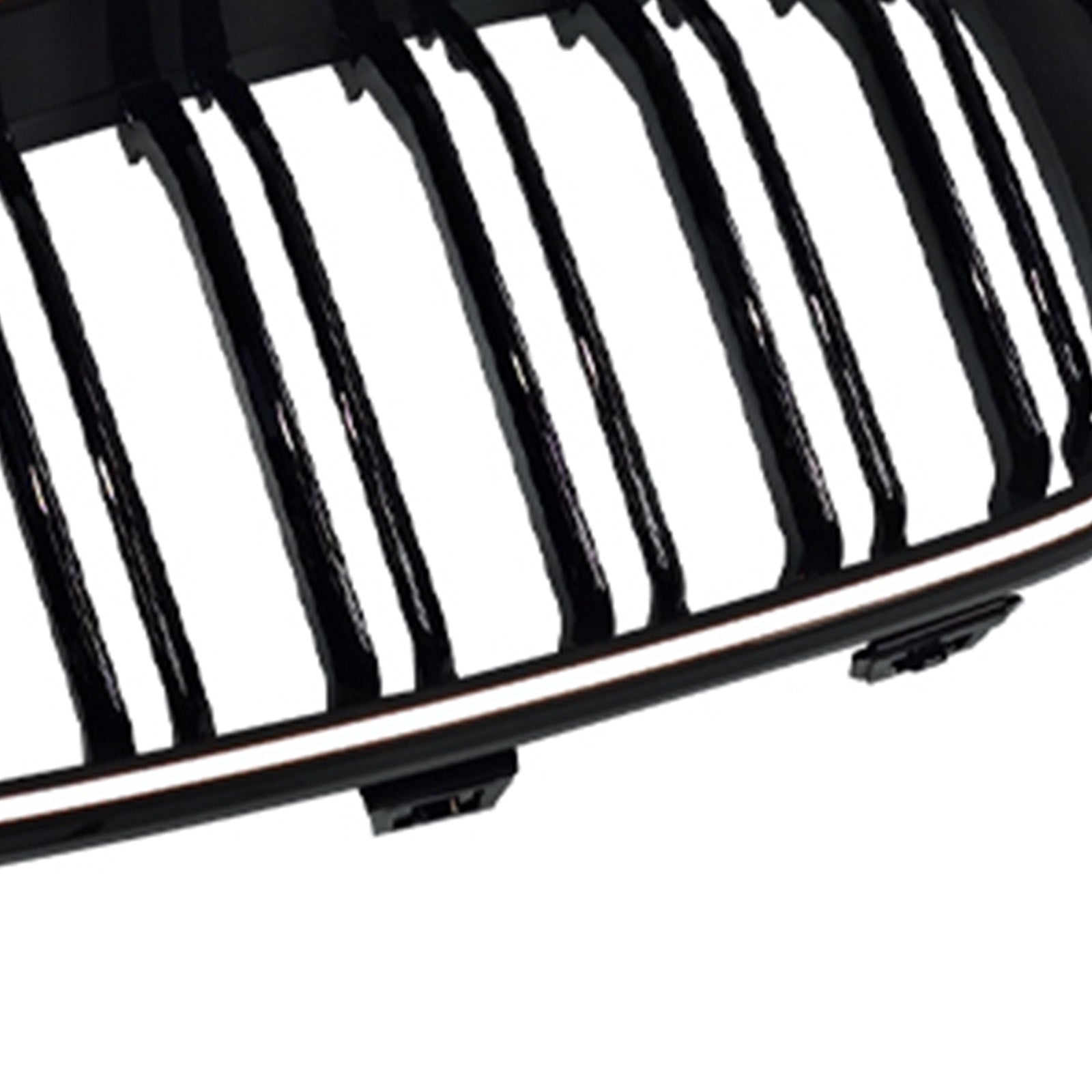 2013-2019 Fit BMW 3 Series F34 GT Dual Slat Front Bumper Grille Gloss Black