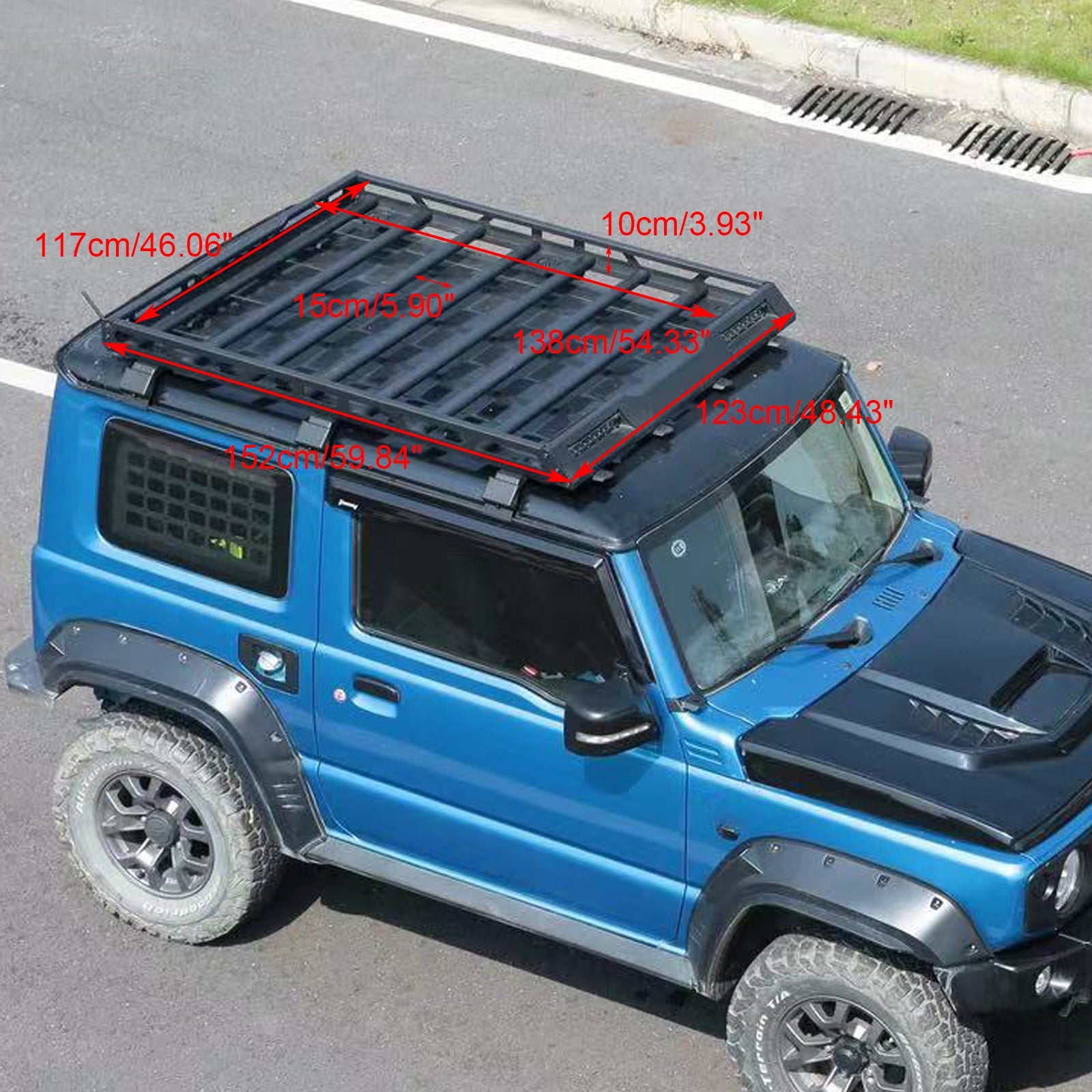 2019-2026 For Suzuki Jimny JB64 JB74 Aluminium Roof Rack Luggage Rack