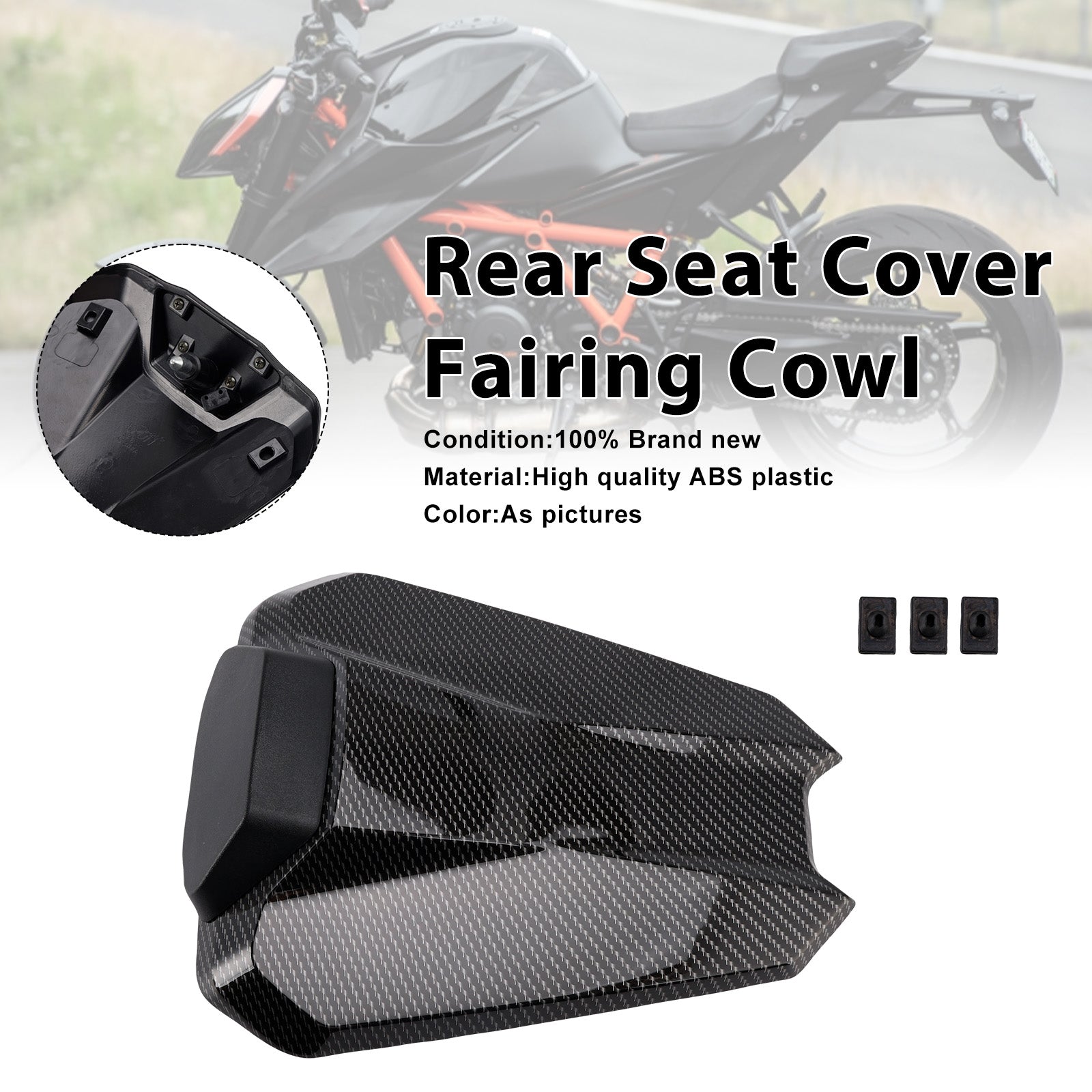 2020-2023 For 1290 Super Duke R Rear Pillion Seat Cover Fairing Cowl