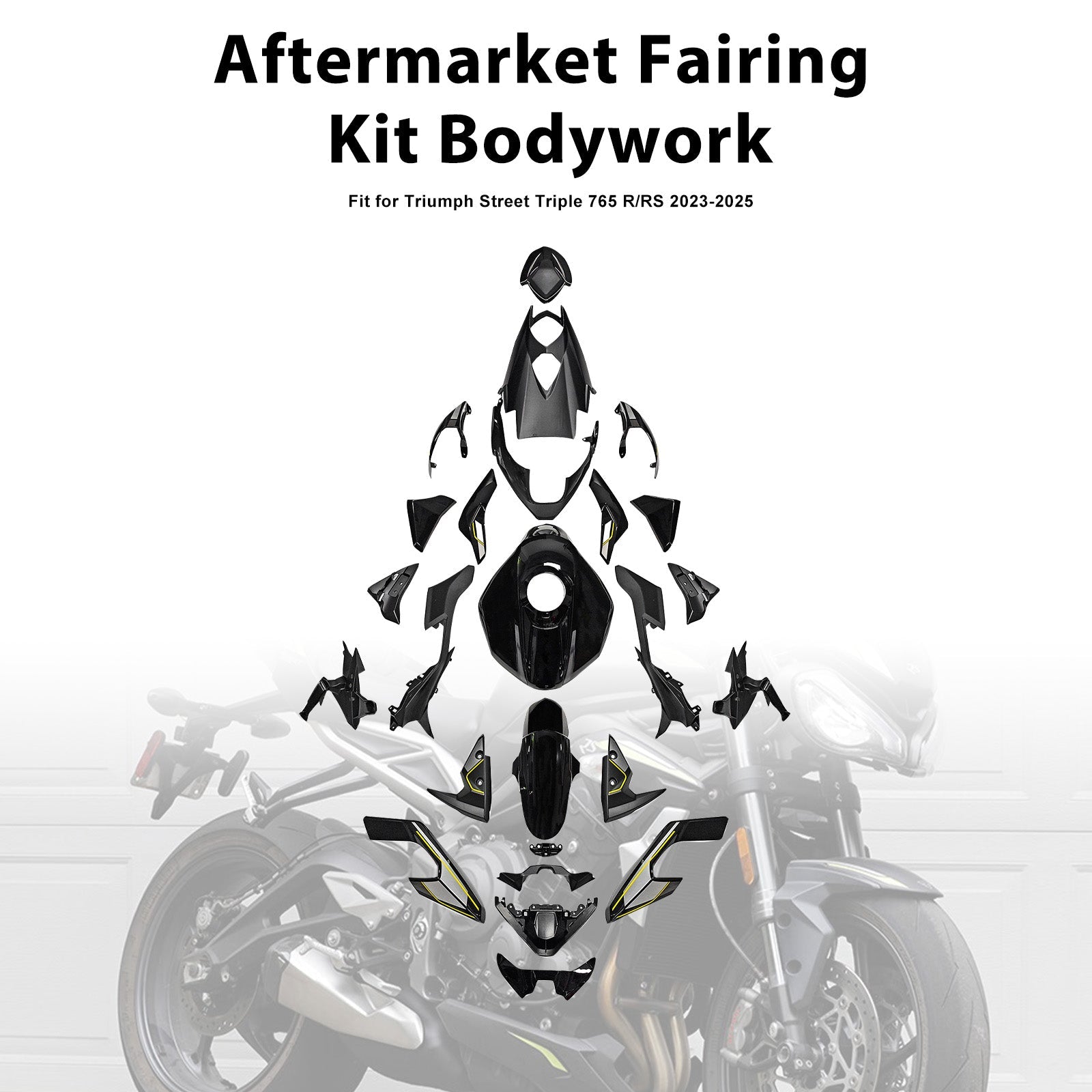 Injection Bodywork Fairing Kit for Street Triple 765 R/RS 2023-2025