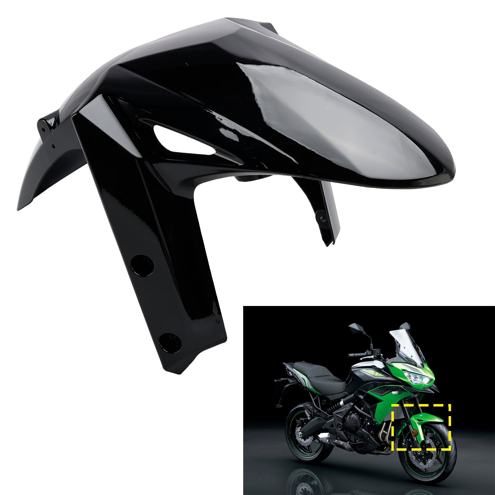 2022-2024 Kawasaki Versys 650 KLE650 Front Fender Mudguard Fairing
