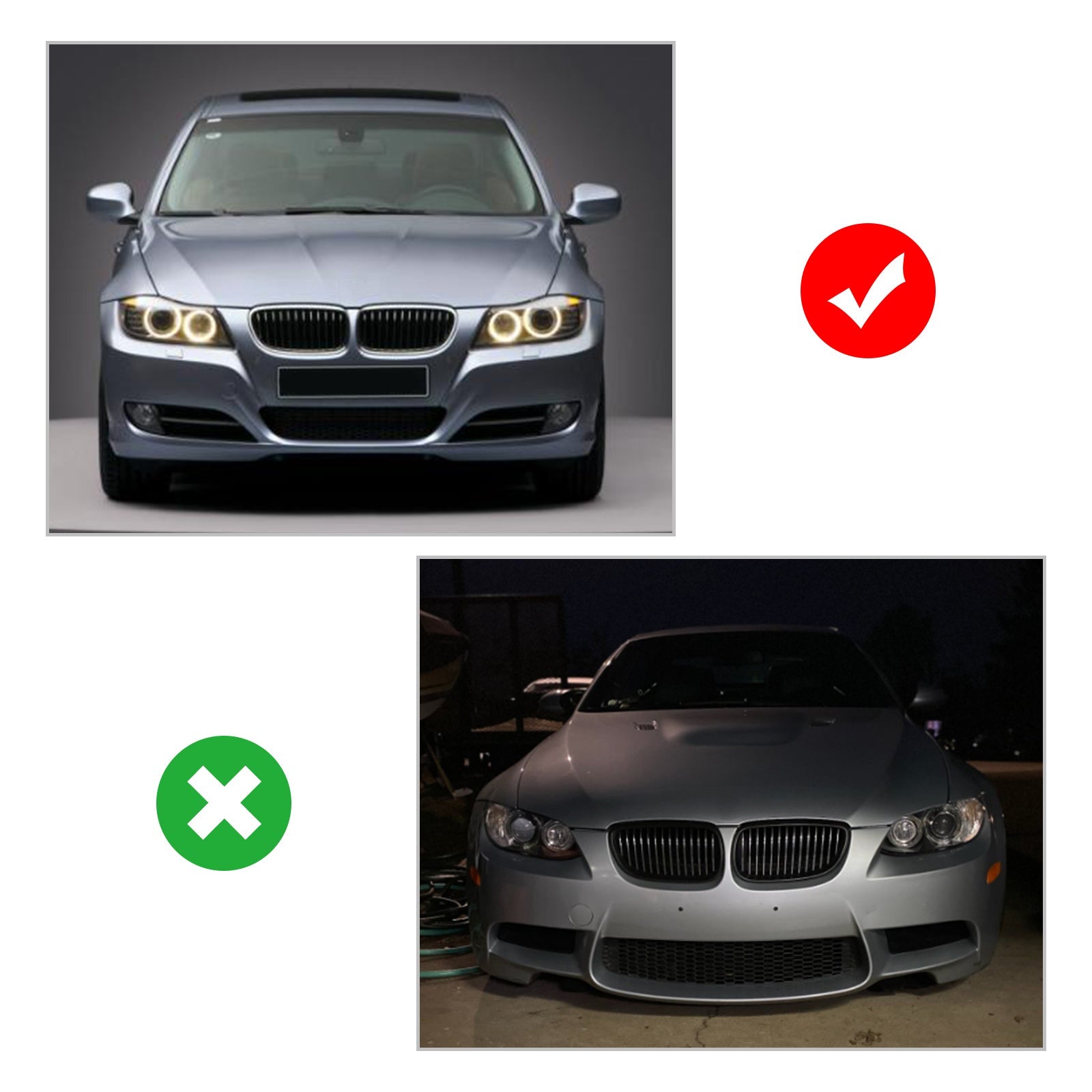 2008-2012 BMW 3 Series E90 LCI PP Front Bumper Lip Splitter Spoiler