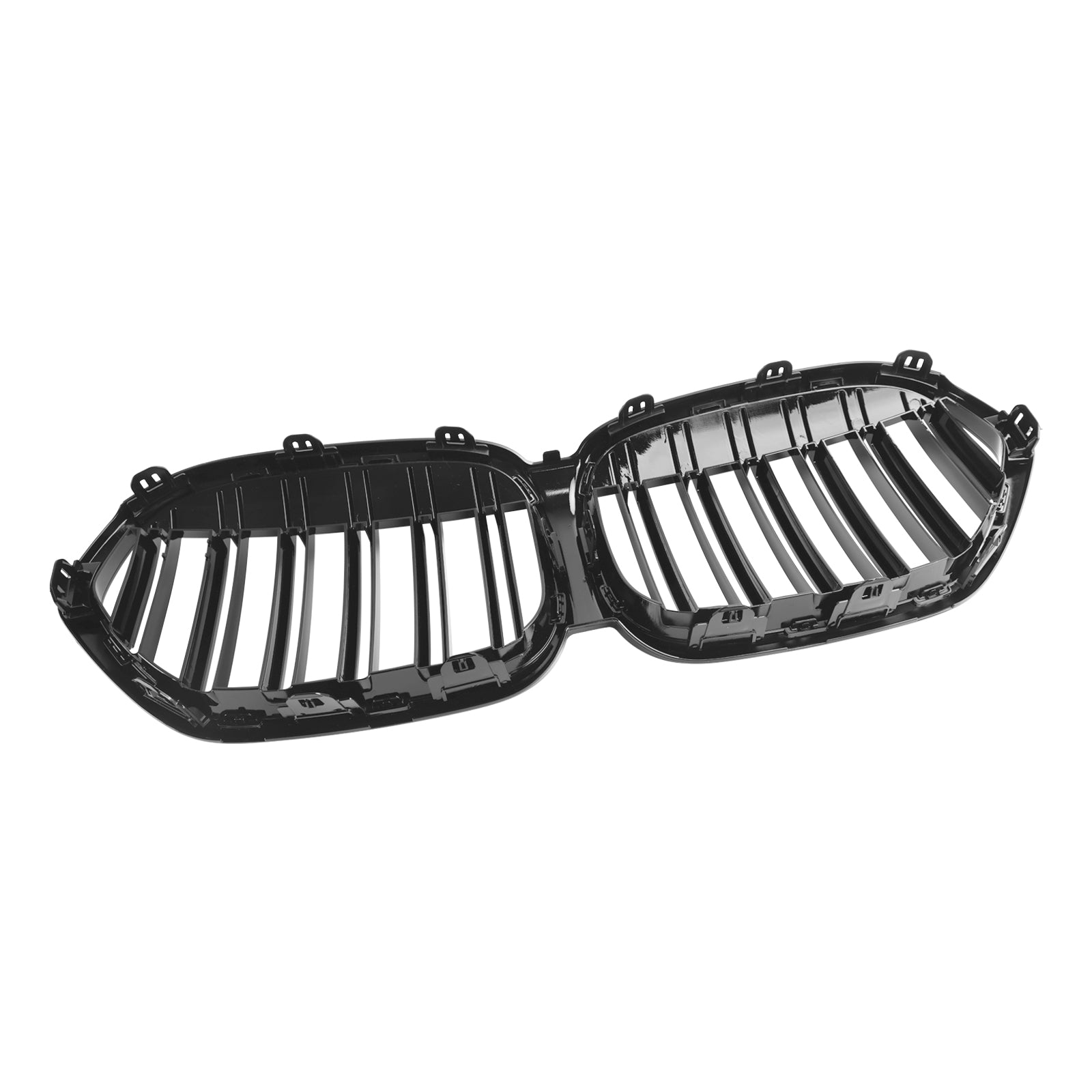 BMW X1 F48 F49 Dual Slat 2019-2021 Gloss Black Front Kidney Grille Grill