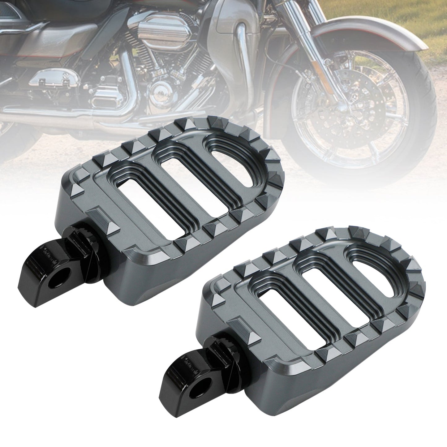 Dyna Sportster 883 Electra Glide Road Glide Front Footrests Foot Peg