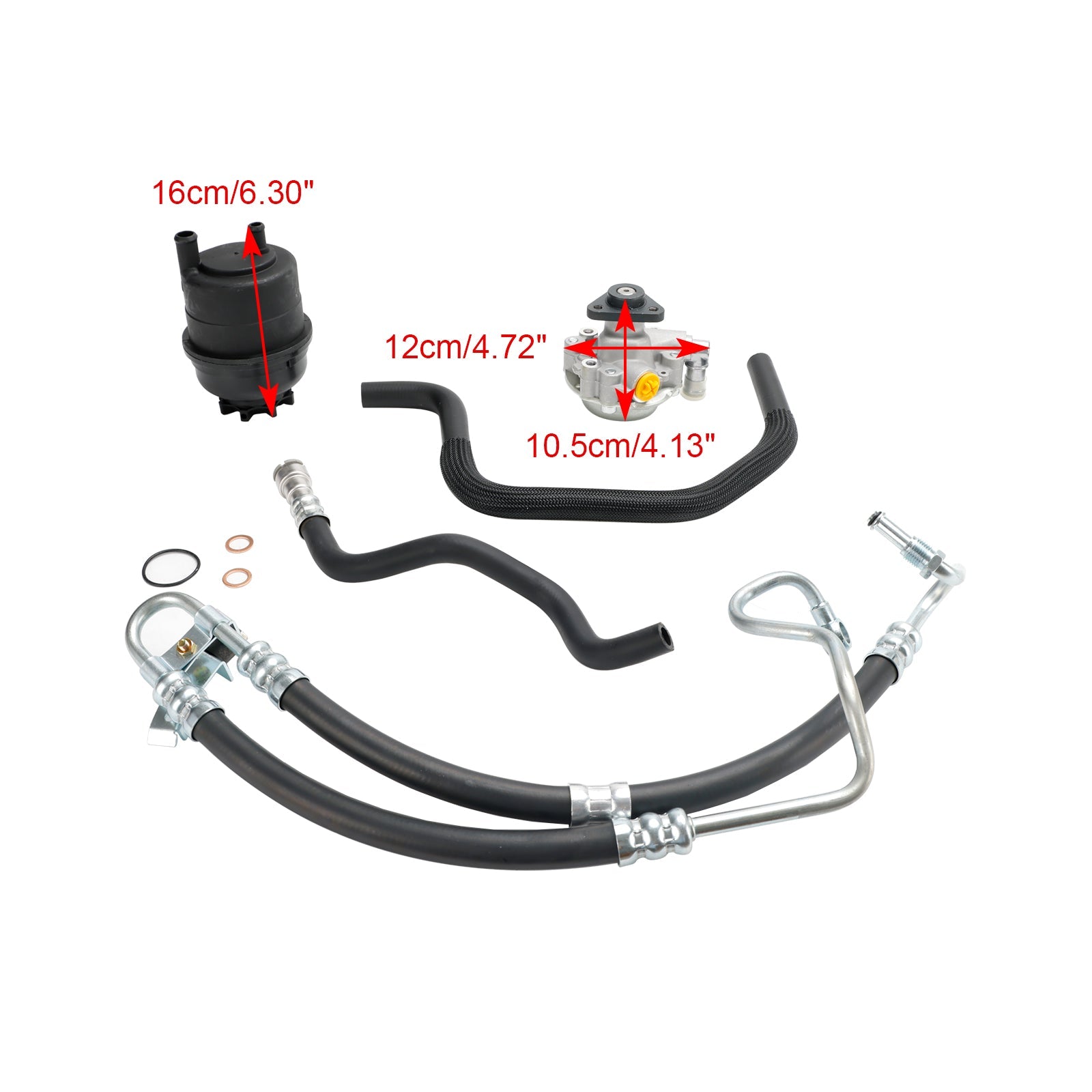 2001-2005 BMW E46 323i 325i 328Ci 328i 330i Power Steering Pump Kit 553-58945 32416760036 Generic