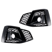 2020-2023 Audi A5 S-line S5 2PCS Front Bumper Fog Light Cover Grille 8W6807682T3Q7