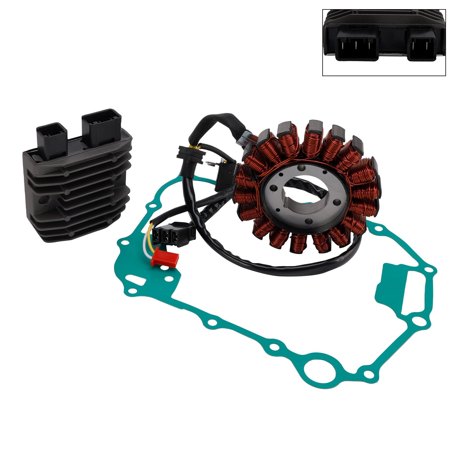 2008 Honda NSS250 Reflex 250 Sport MF10 Stator & Regulator Rectifier Gasket 31120-KVZ-632