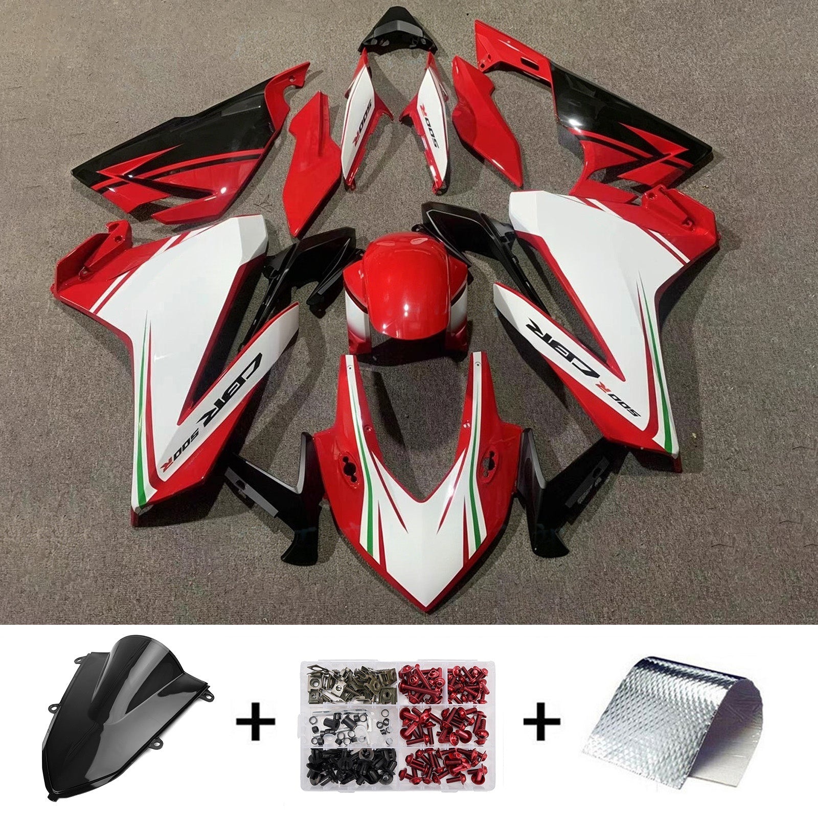 Injection Fairing Kit Bodywork Plastic ABS For Honda CBR500R 2022-2023
