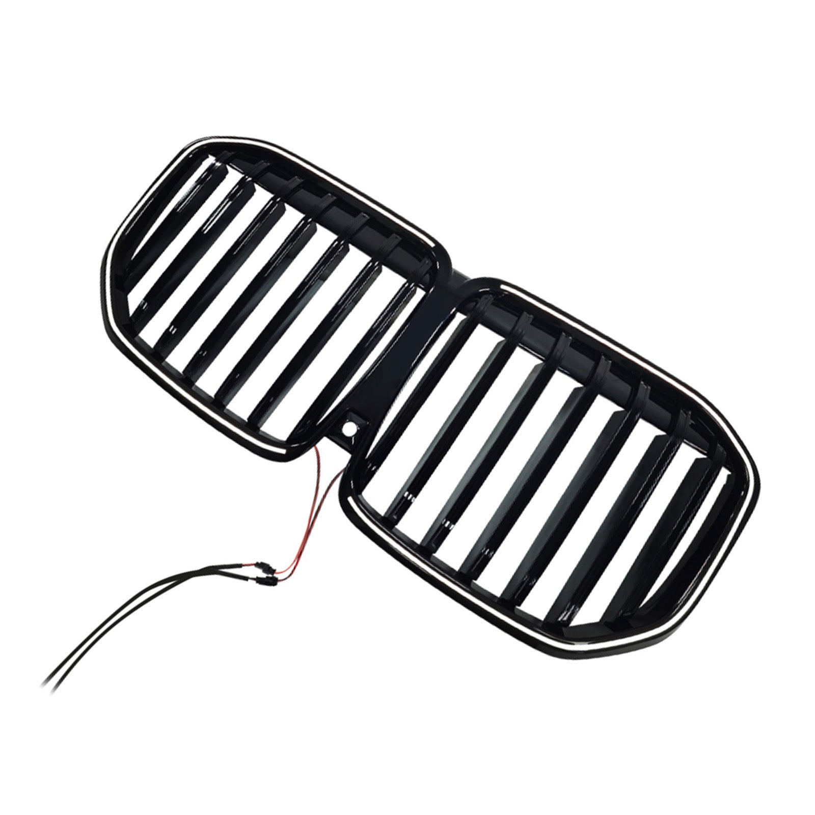 2023-2026 Fit BMW X7 G07 W/LED Black Single Line Front Bumper Grille Grill