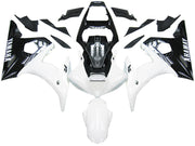 2003-2004 Yamaha R6 & 2006-2009 YZF R6S Fairing Black&White Kit