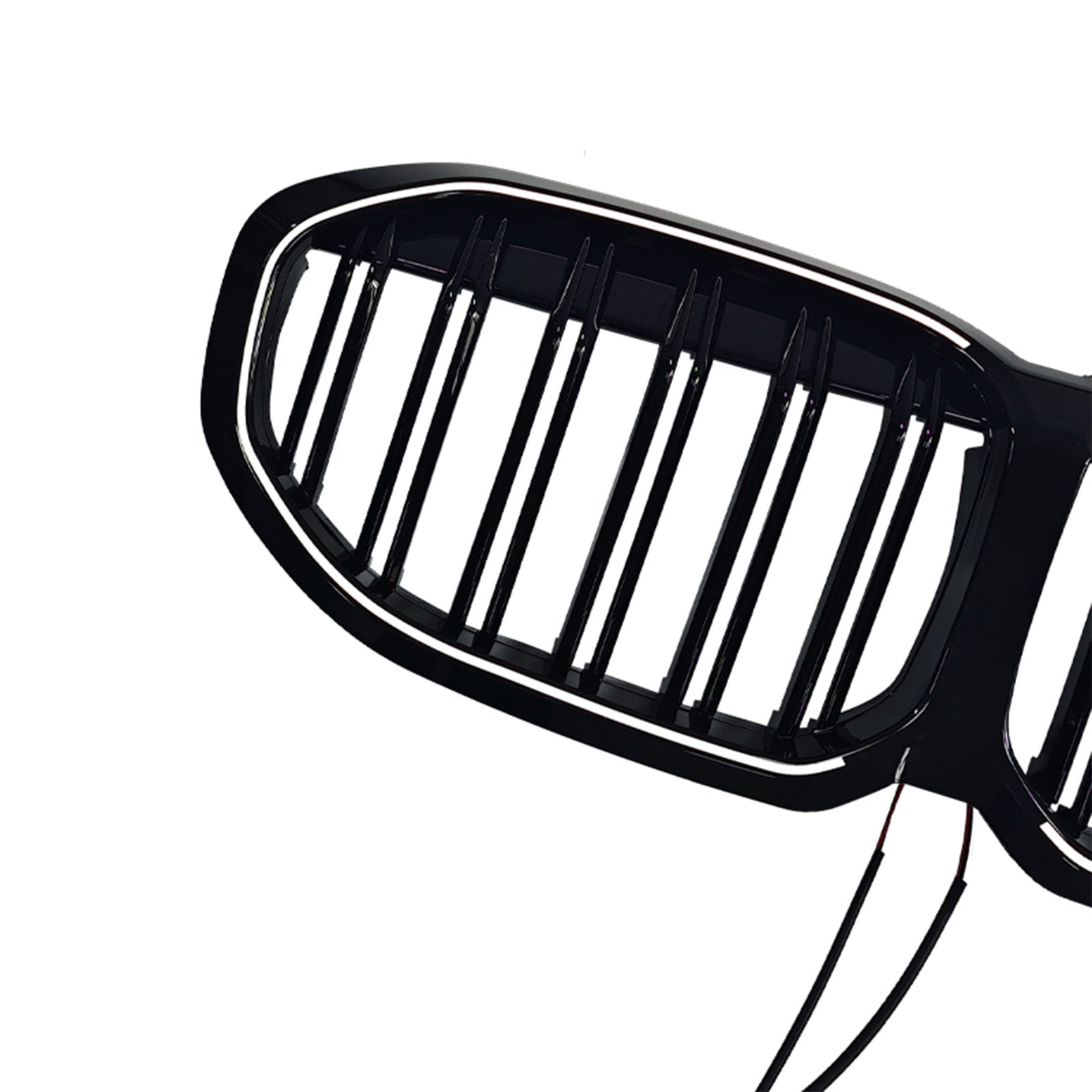 2019-2024 Fit BMW 1 Series F40 Double Slat Kidney Grill Grille Gloss Black