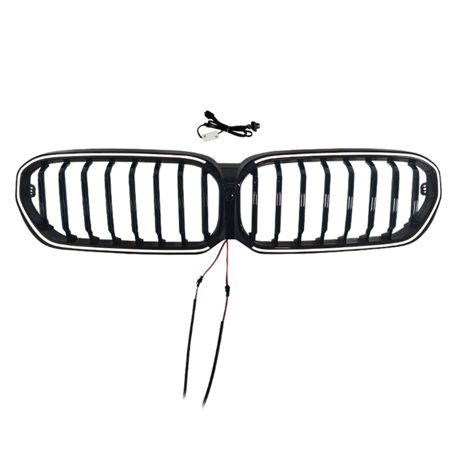 2021-2024 Fit BMW 5 Series G30 G38 Gloss Black Front Kidney Grill Grille
