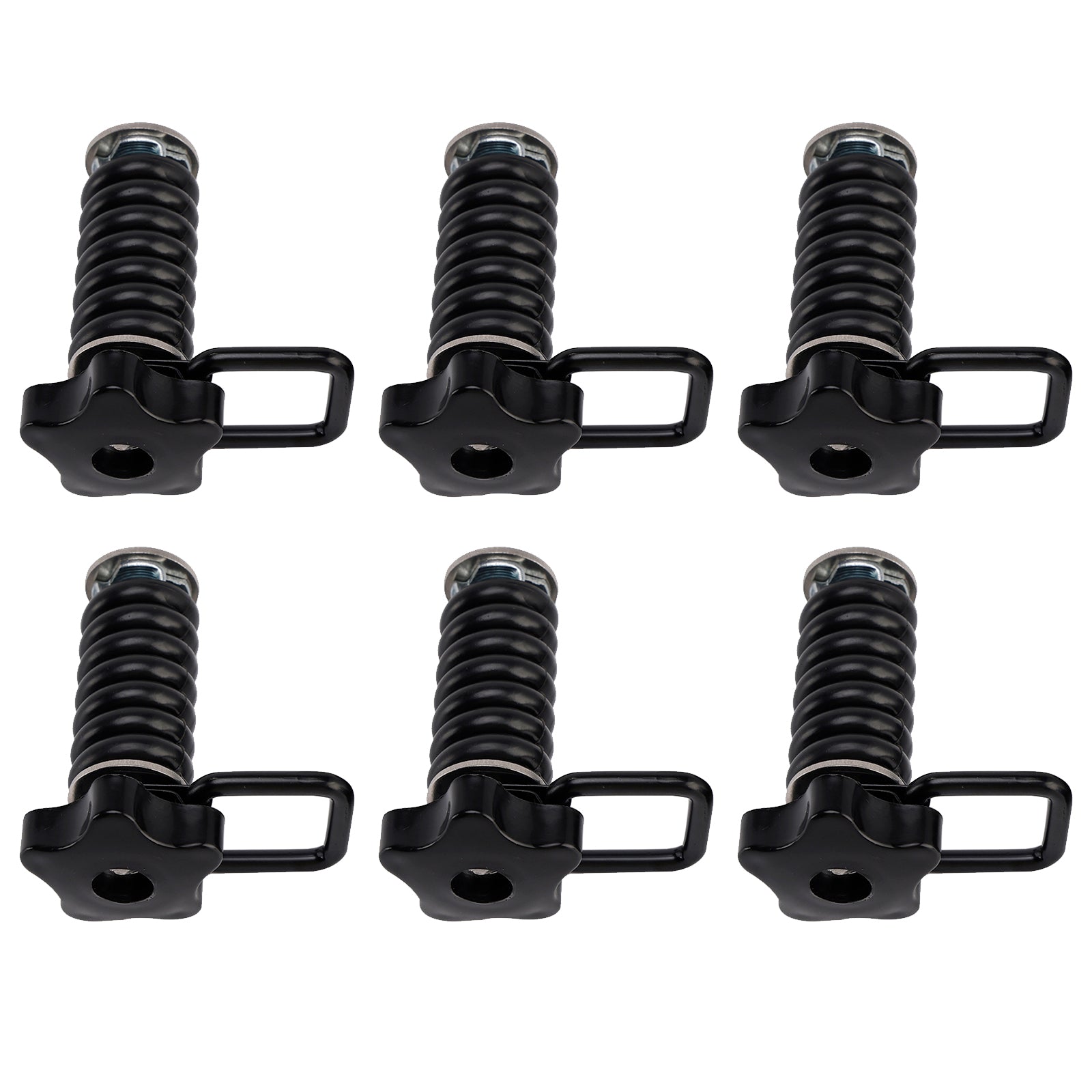 6 Pcs 1 Inch Cargo Anchor Flexible Loop For Polaris Rzr Sportsman Ace 2013-2025