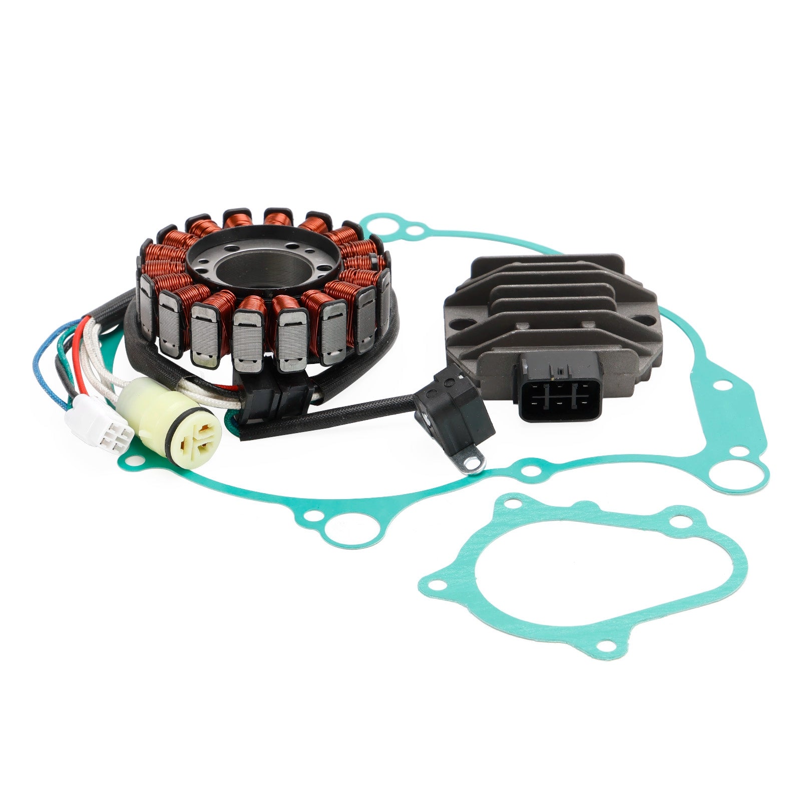 2003-2005 Yamaha YFM660RLE Raptor 660R Limited Edition Magneto Stator + Voltage Rectifier + Gasket 5LP-81410-01