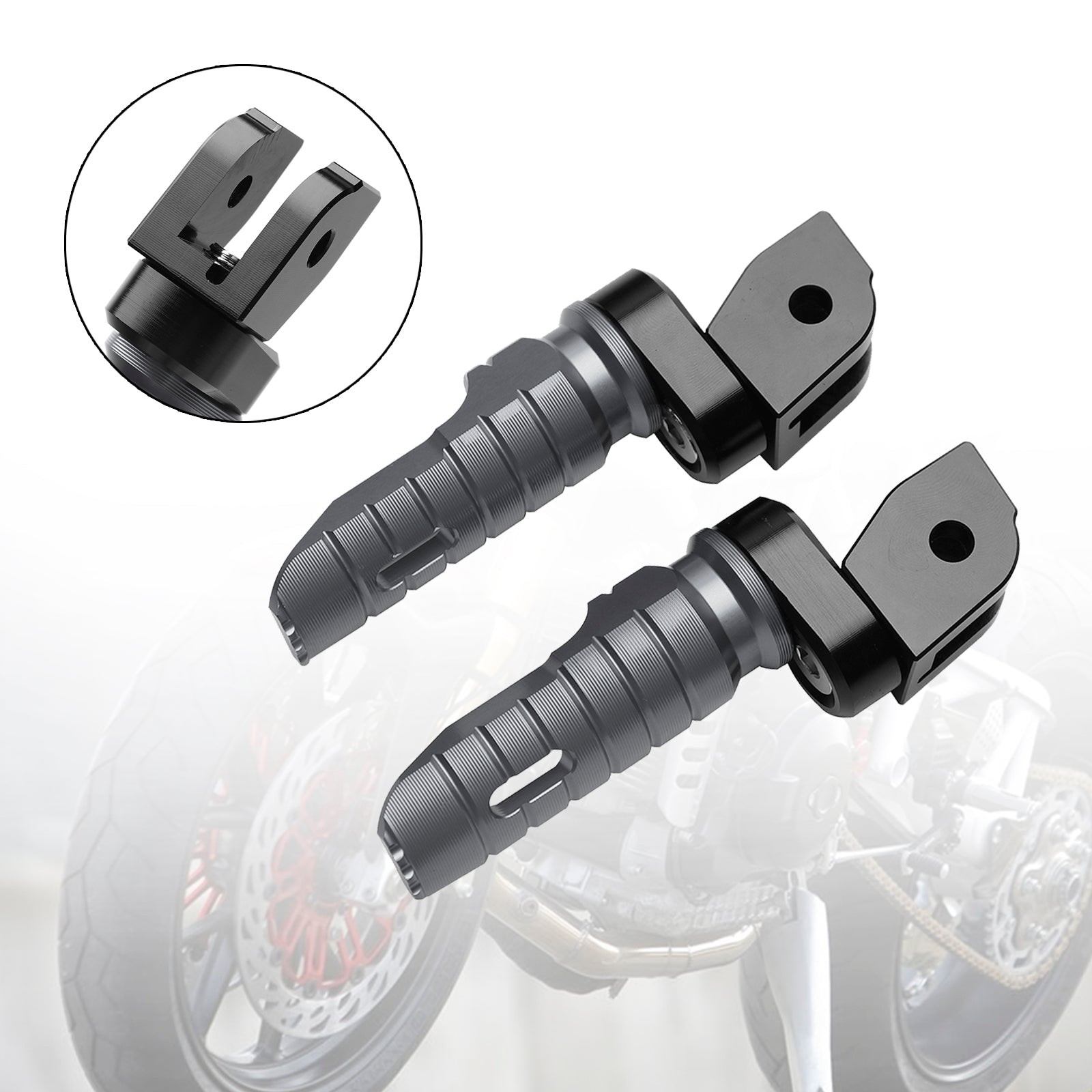 Front Footrests Foot Peg fit for DUCATI Multistrada 1200/1200S/1200 ENDURO