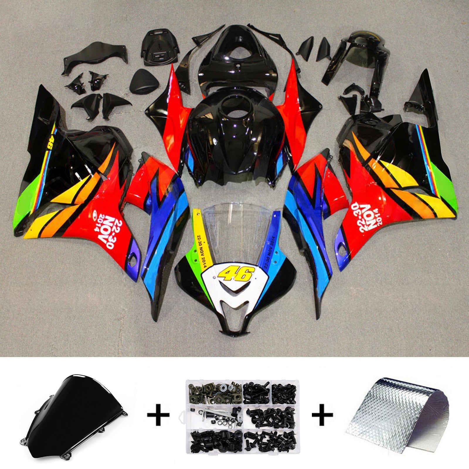 Injection Fairing Kit Bodywork Plastic ABS For Honda CBR600RR 2009-2012 F5