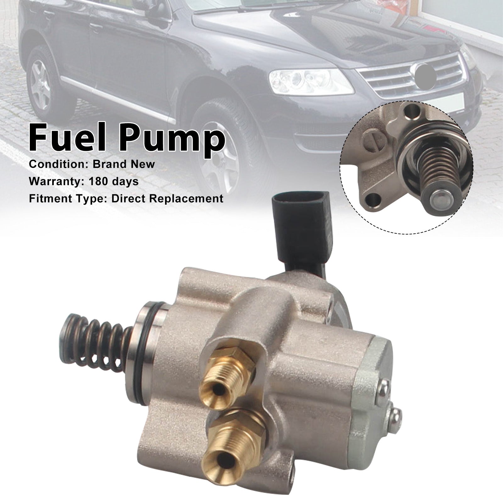 2010 Audi Q7 4.2L V8 A/T Prestige Sport Utility Right High Pressure Fuel Pump 079127026AC