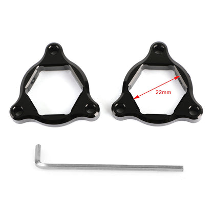 00-07 Honda CBR600RR CBR1000RR CBR 929 954 Fork Pre Adjusters Black 22MM