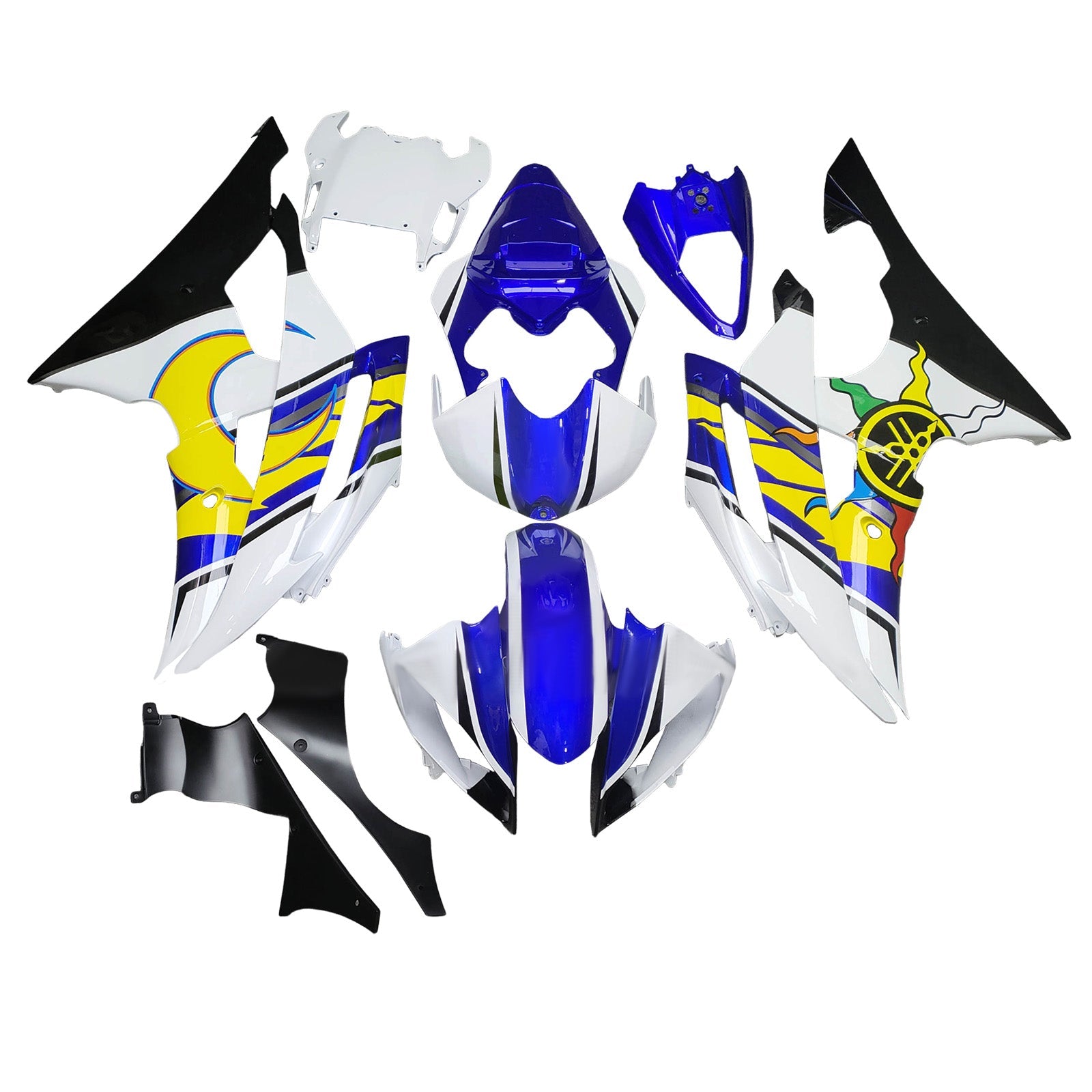 Injection Fairing Kit Bodywork Plastic ABS For Yamaha YZFR6 YZF-R6 2008-2016