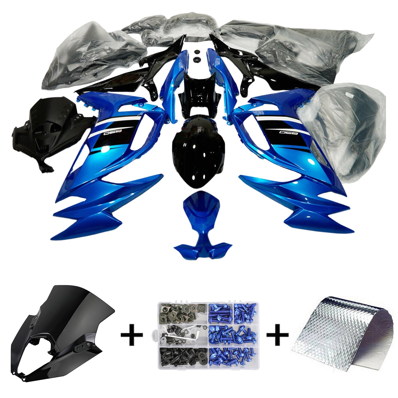 2020-2024 Kawasaki ER-6F Ninja650 Injection Fairing Kit Bodywork ABS #101