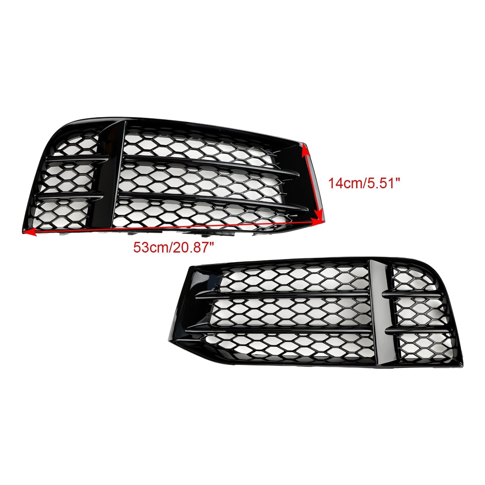 2013 2014 2015 2016 AUDI RS5C CABRIOLET QU. Front Bumper Lower Fog Light Cover Grill Grille