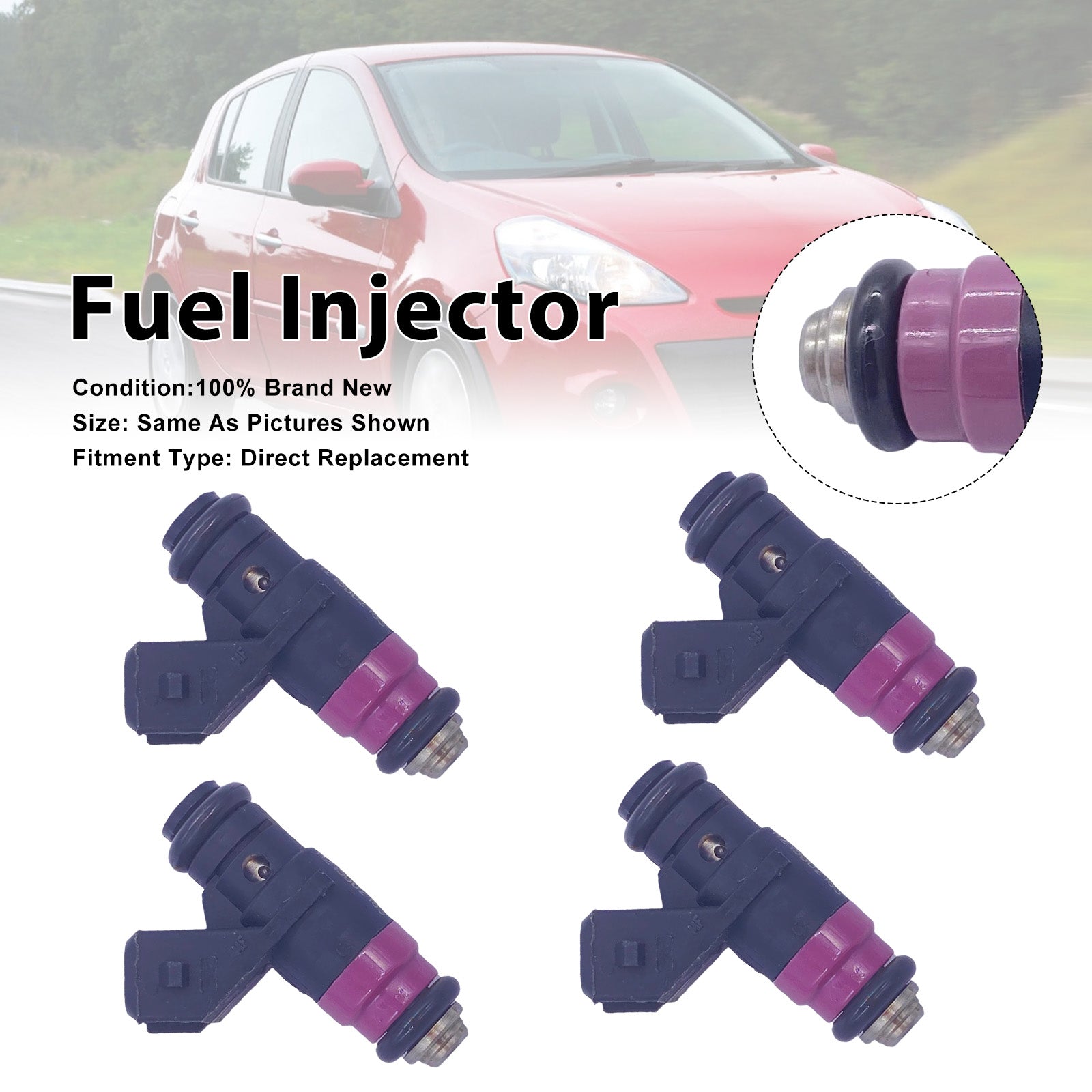 4Pcs Fuel Injector For Renault Clio III 05-14 Fluence 2010-2022 8200505191