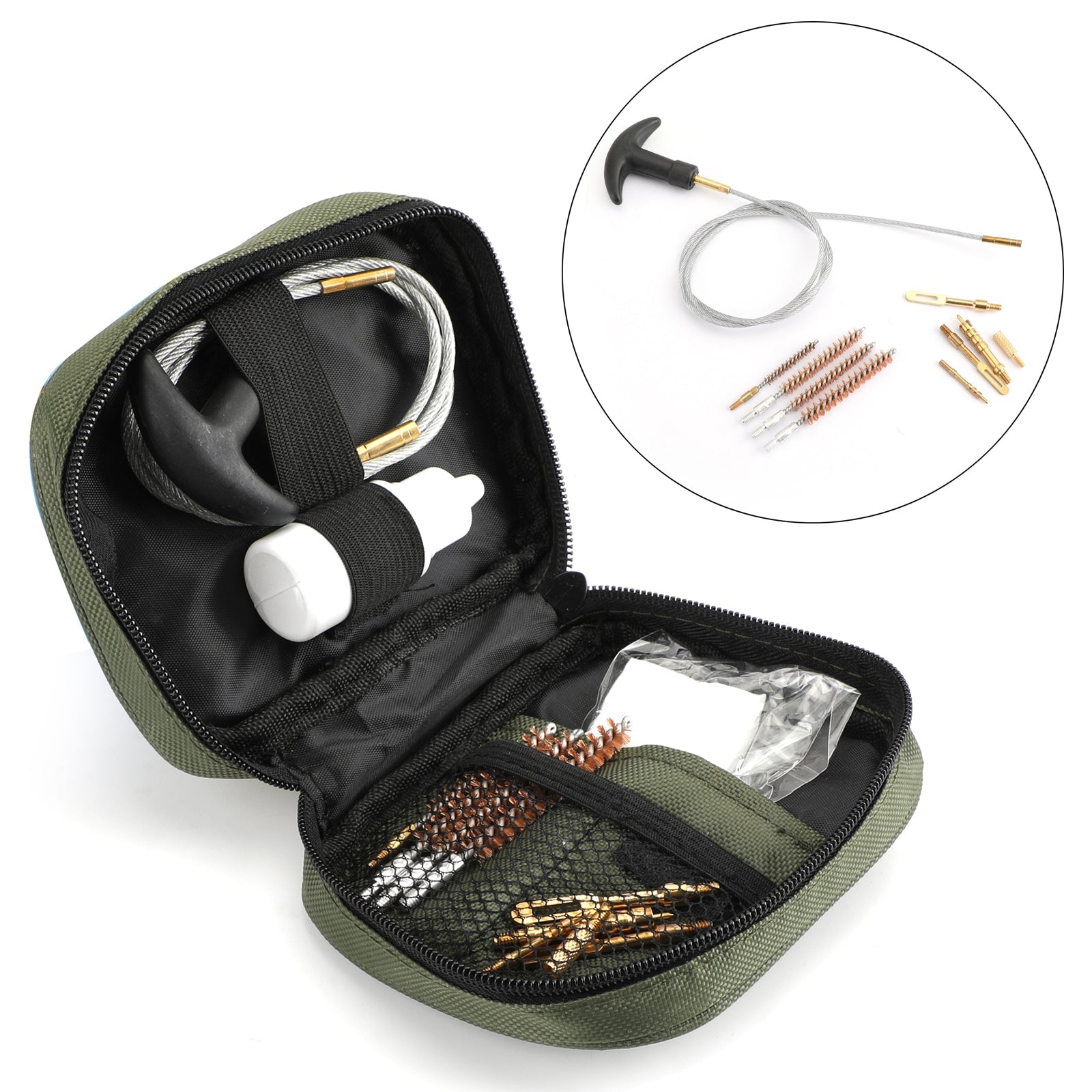 Rifle Cleaning Kit Pull Through Gun Cleaning Kit for .17 .22 .270 .300 Calibre