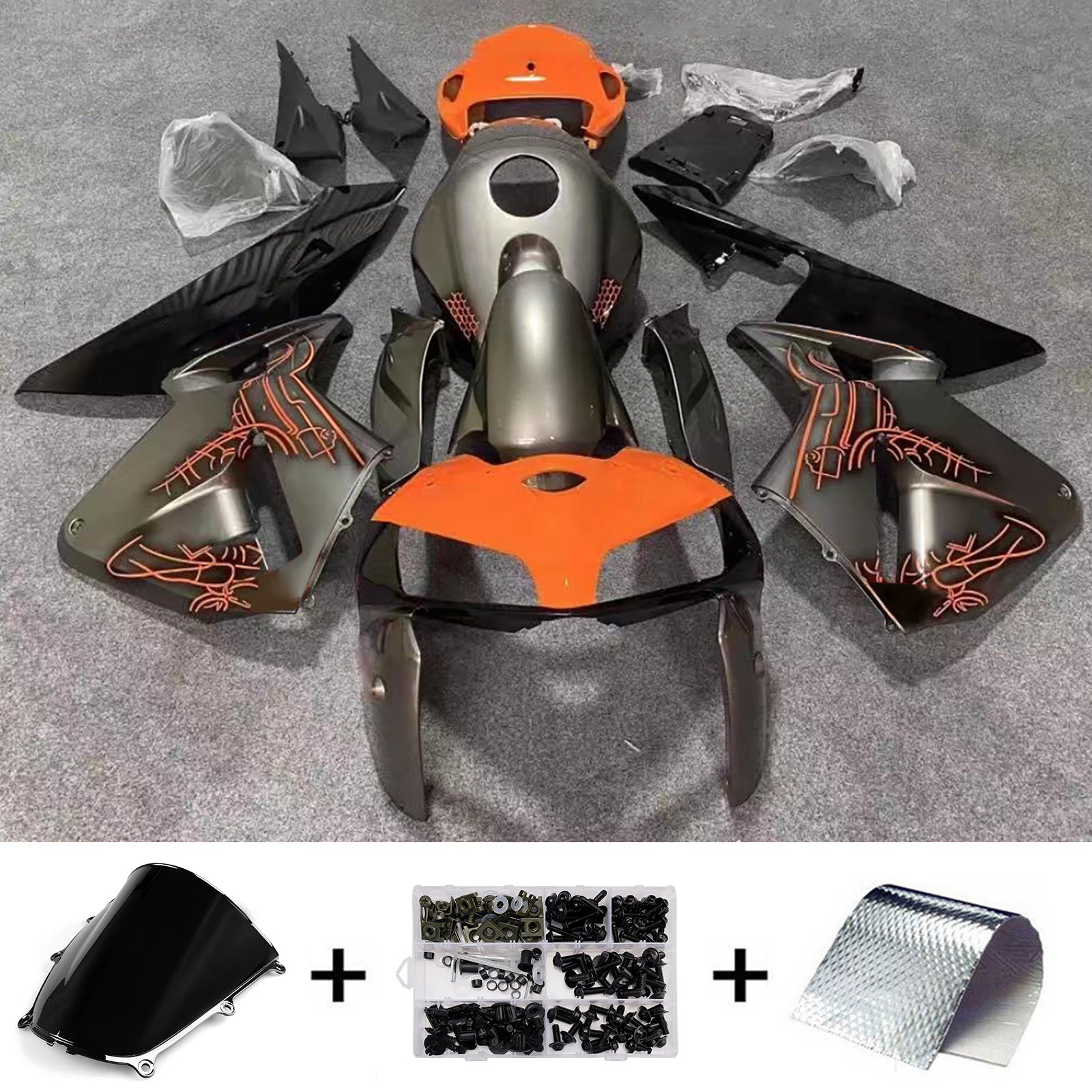 Injection Fairing Kit Bodywork Plastic ABS For Honda CBR600RR 2005-2006 F5