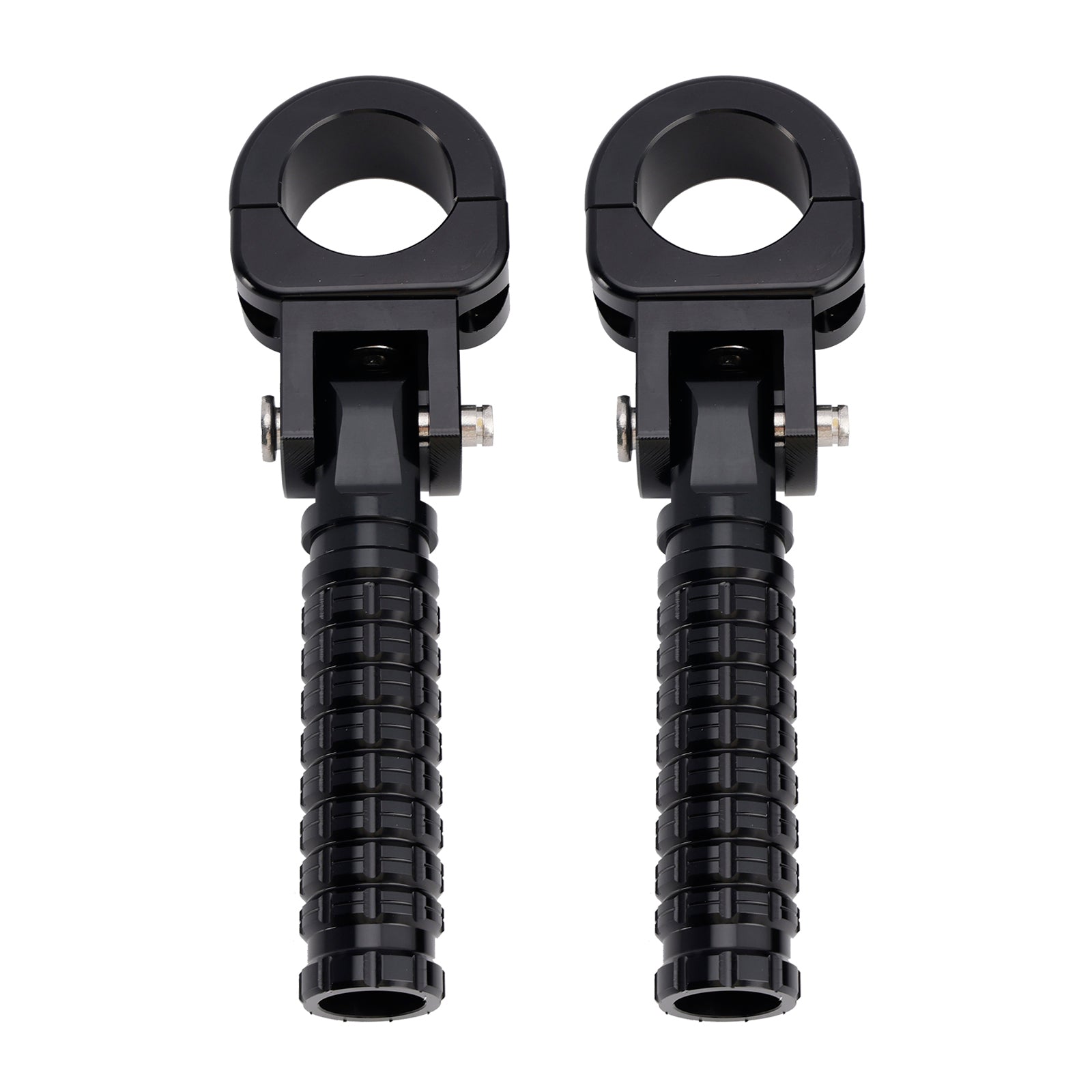 Universal Front Footrests Foot Pegs fit for motorcycle with 1.25" bars