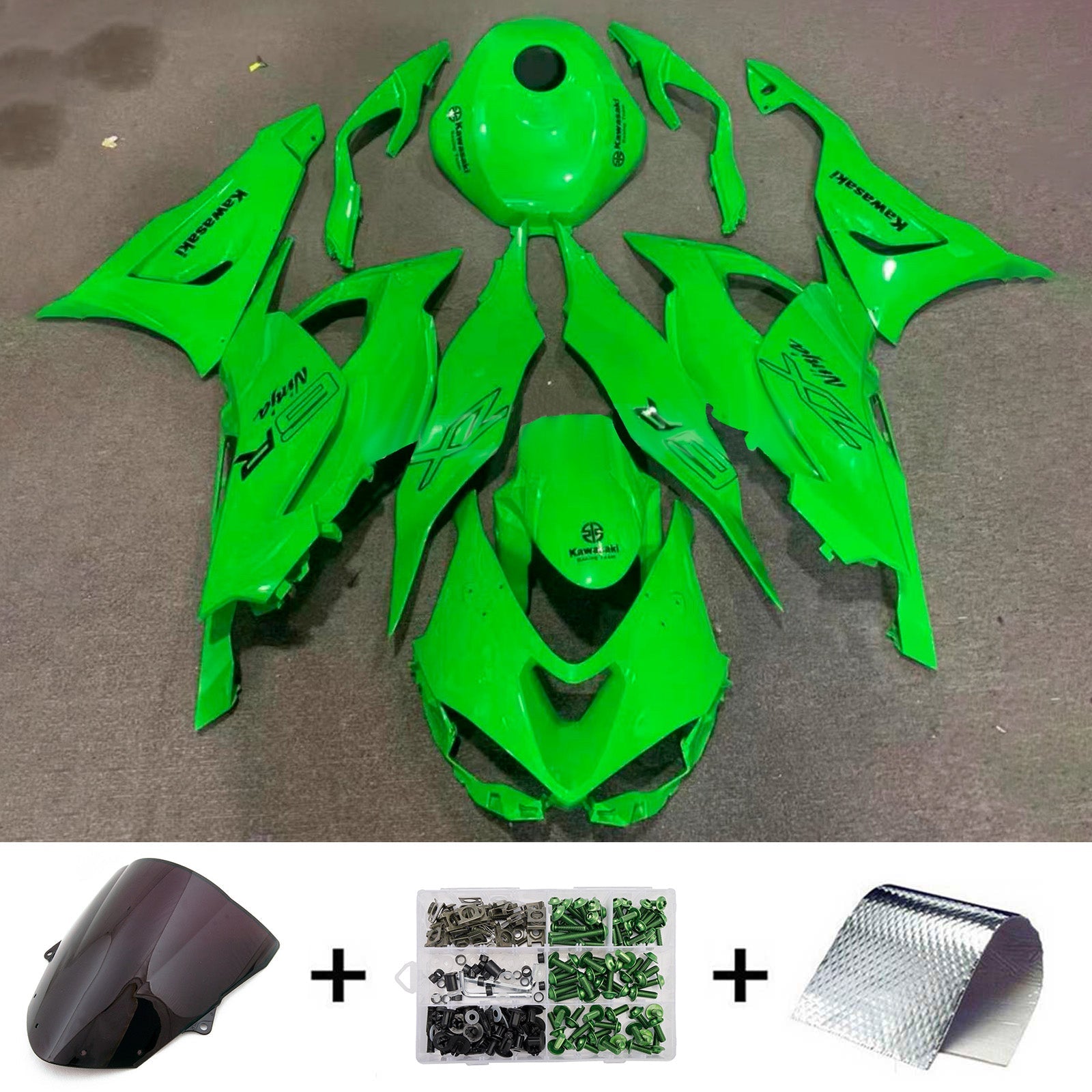 Injection Fairing Kit Bodywork Plastic ABS fit For Kawasaki ZX-6R 2024-2025