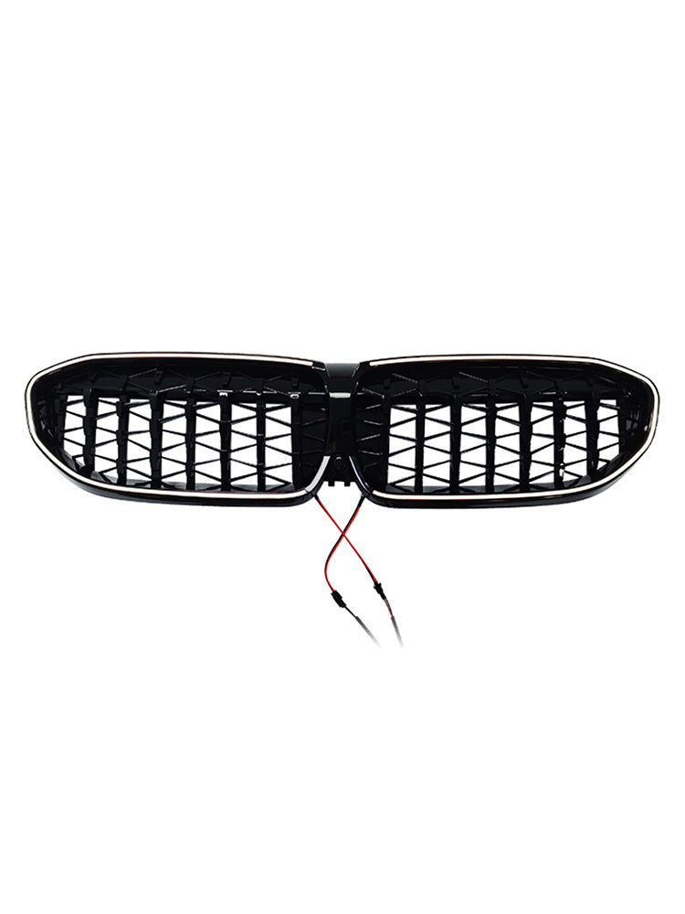2019-2022 Fit BMW 3 Series G20 Diamond Kidney Grille Grill 51138072085 Black