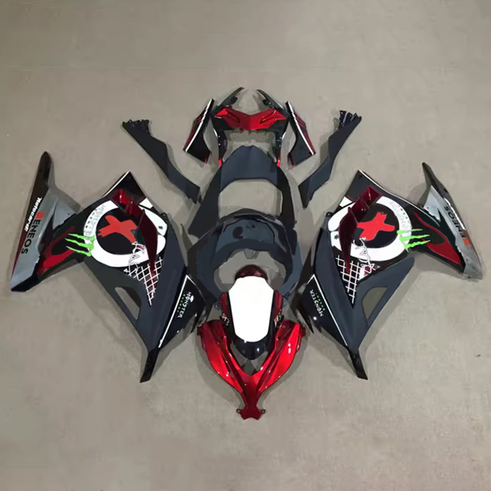 Injection Fairing Kit Bodywork Plastic ABS fit For Kawasaki EX300 Ninja300 2013-2024