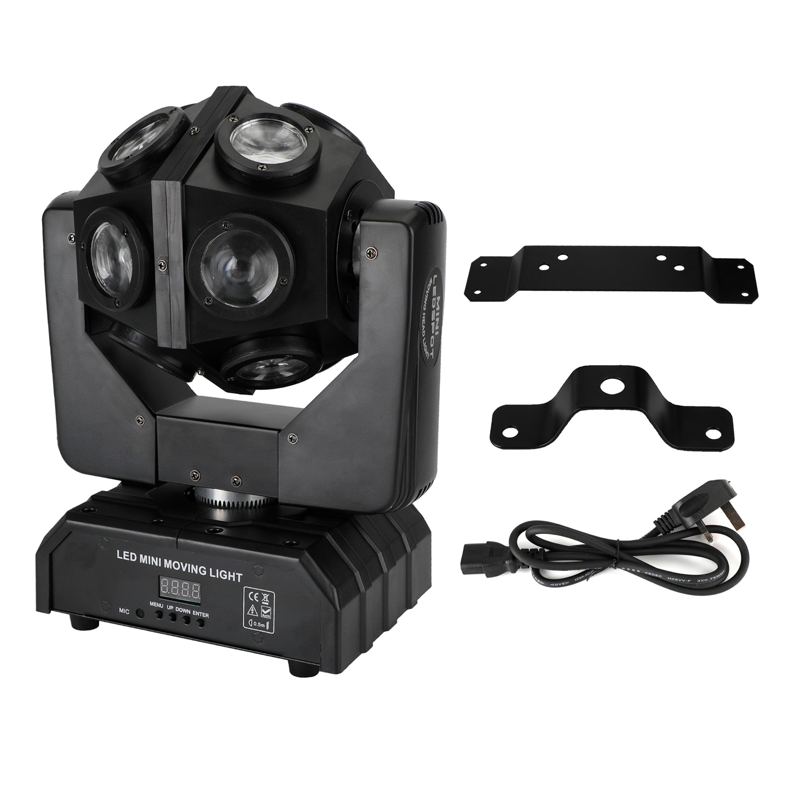 200W Moving Head 12 LED Rotating Beam Stage Light RGBW DJ Disco Party DMX UK