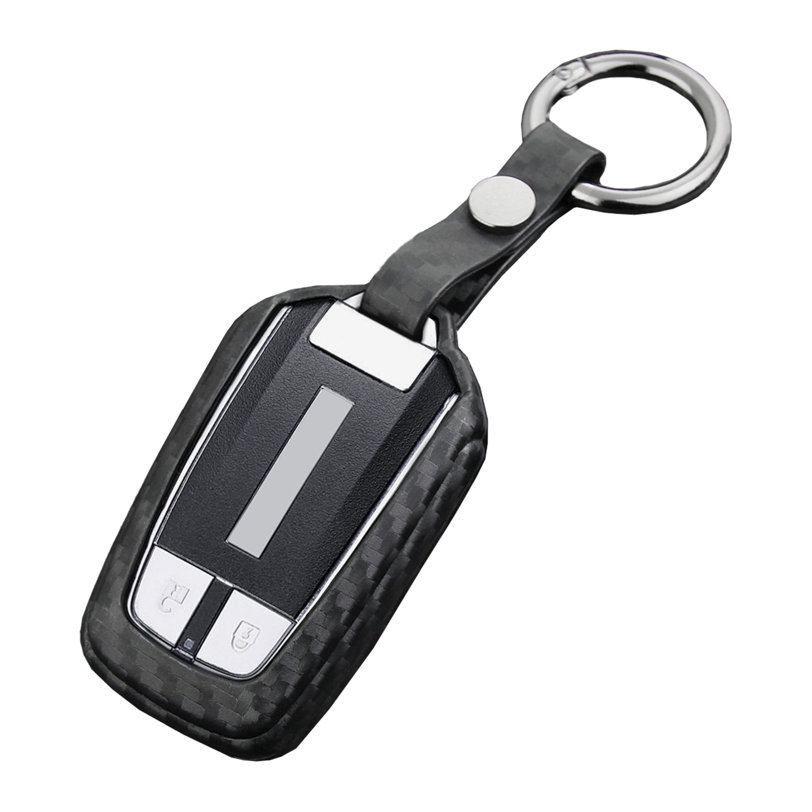 Leather Silicone Car Key Case Cover With Buckle For Isuzu