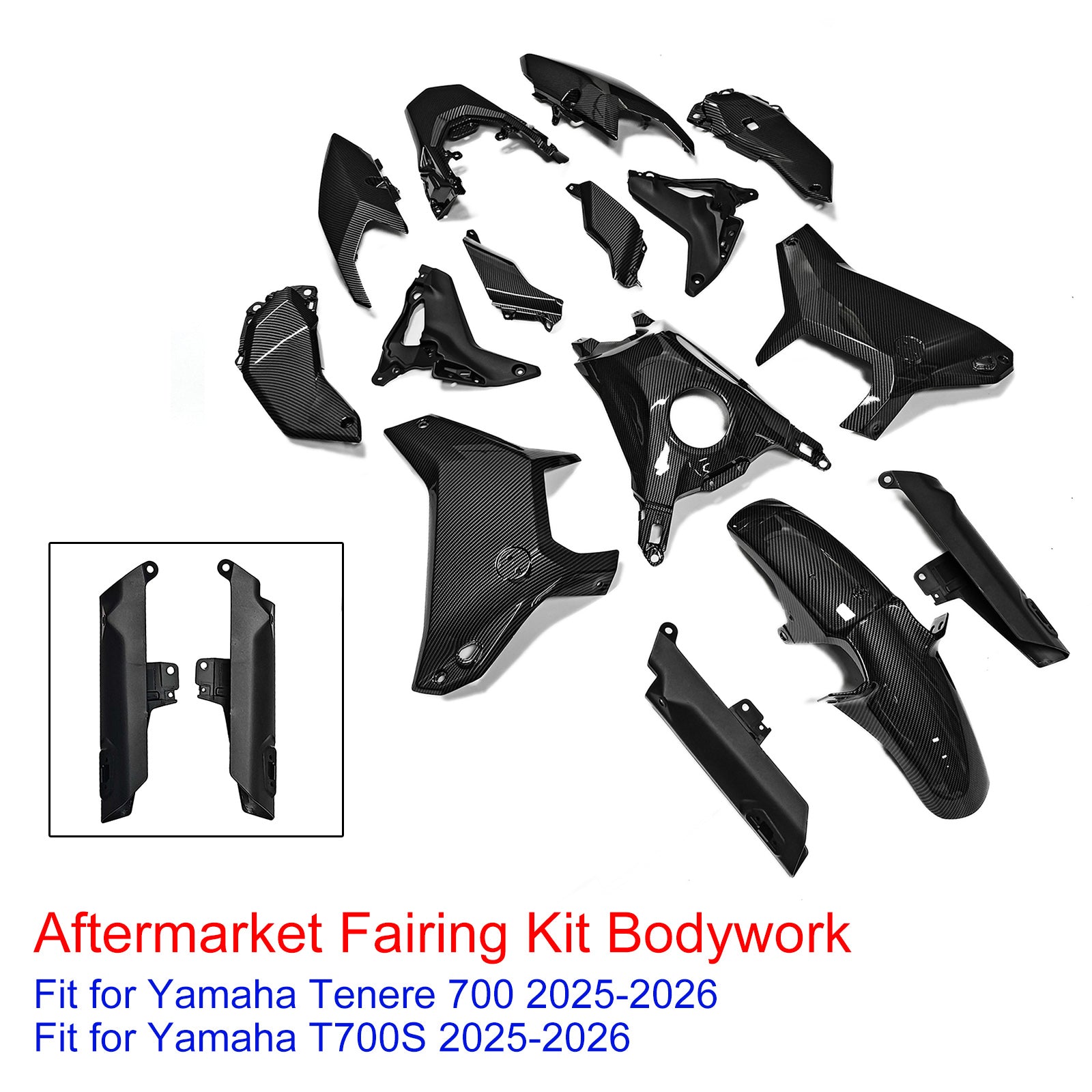 Injection Bodywork Fairing Kit for Yamaha Tenere 700 T700S 2025-2026