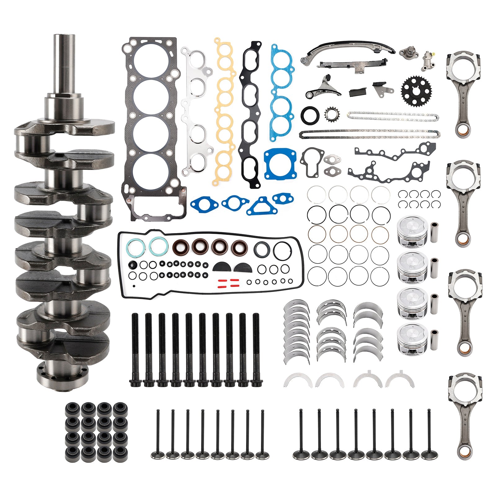 1994-1998 Toyota T100 2.7L 2694CC l4 DOHC 3RZ-FE Engine Overhaul Rebuild Kit 13411-75901 3-3SRH106