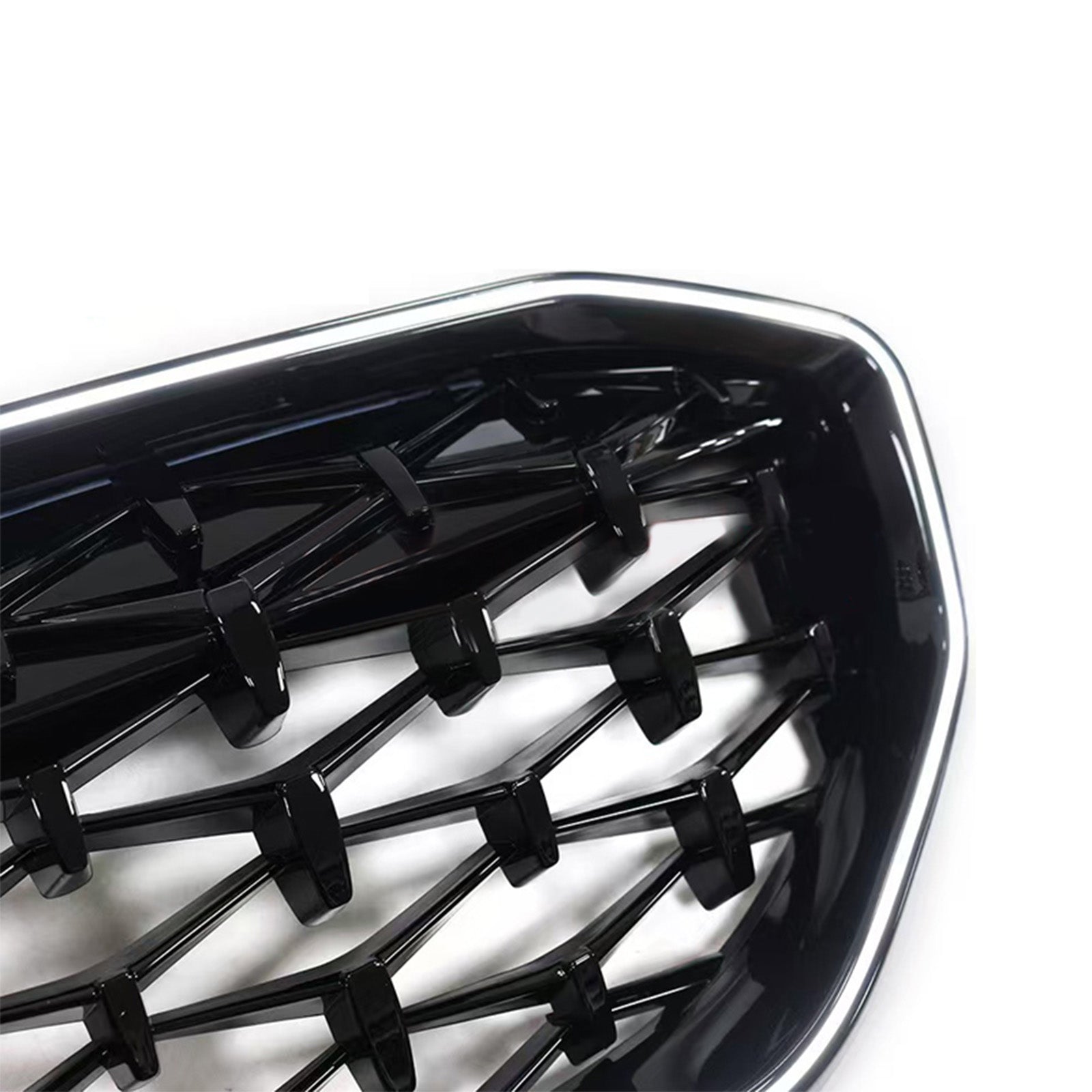 2019-2022 Fit BMW 3 Series G20 Diamond Kidney Grille Grill 51138072085 Black