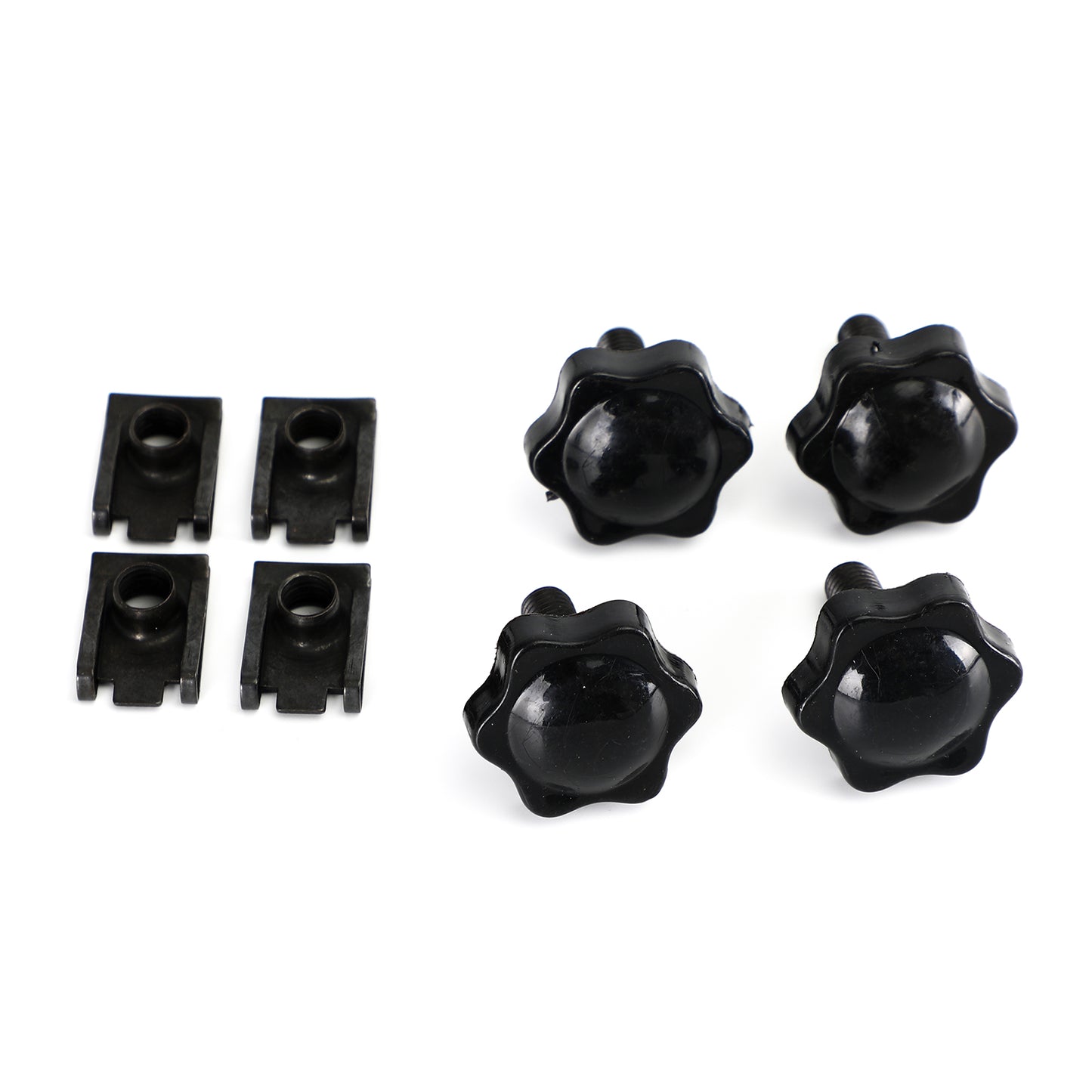 96-19 Glide King Touring 4Pcs Saddlebag Lever Lock Bolts&Nuts Black