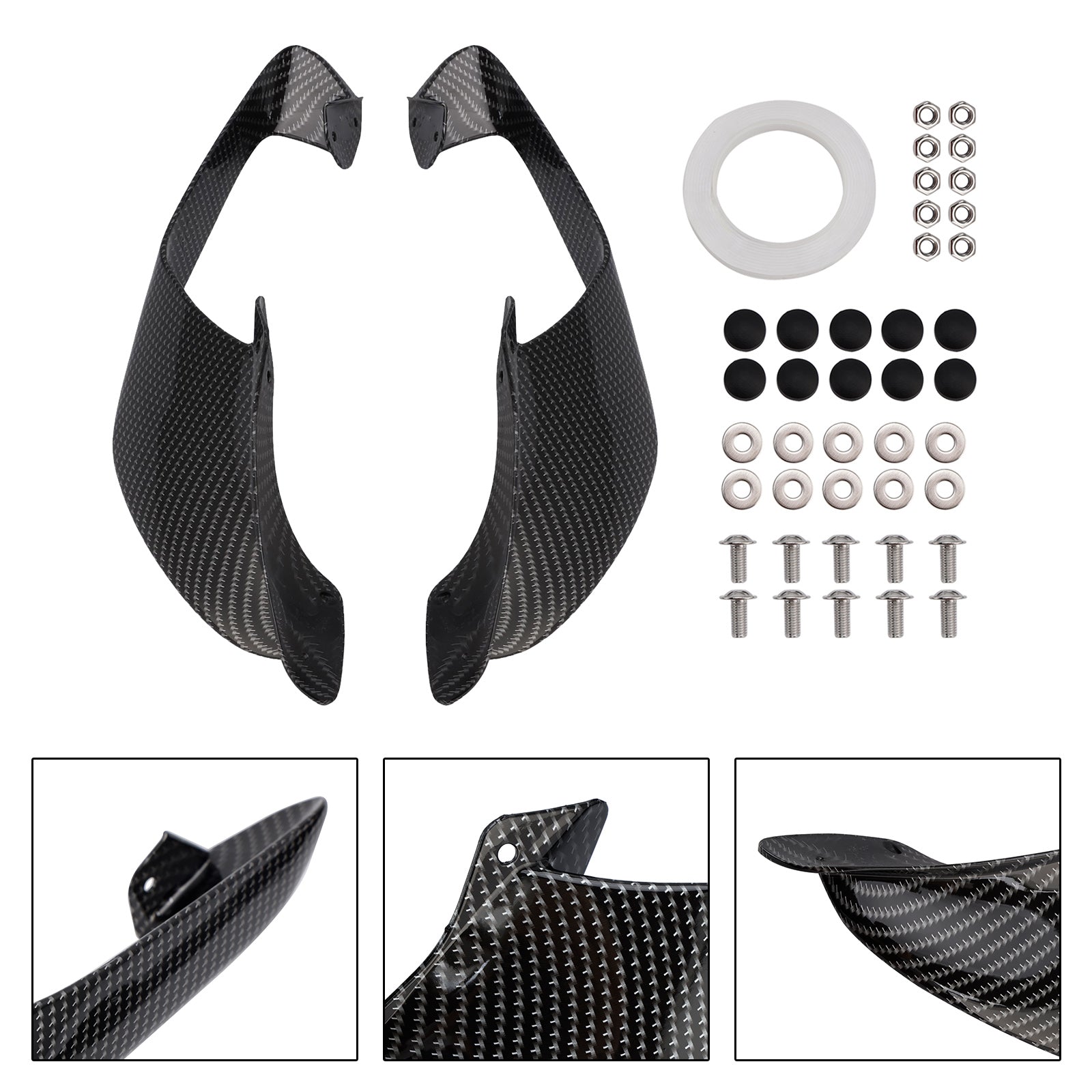 2021-2024 Yamaha YZF R1 R1M Front Side Winglets Wings Spoiler Fairing