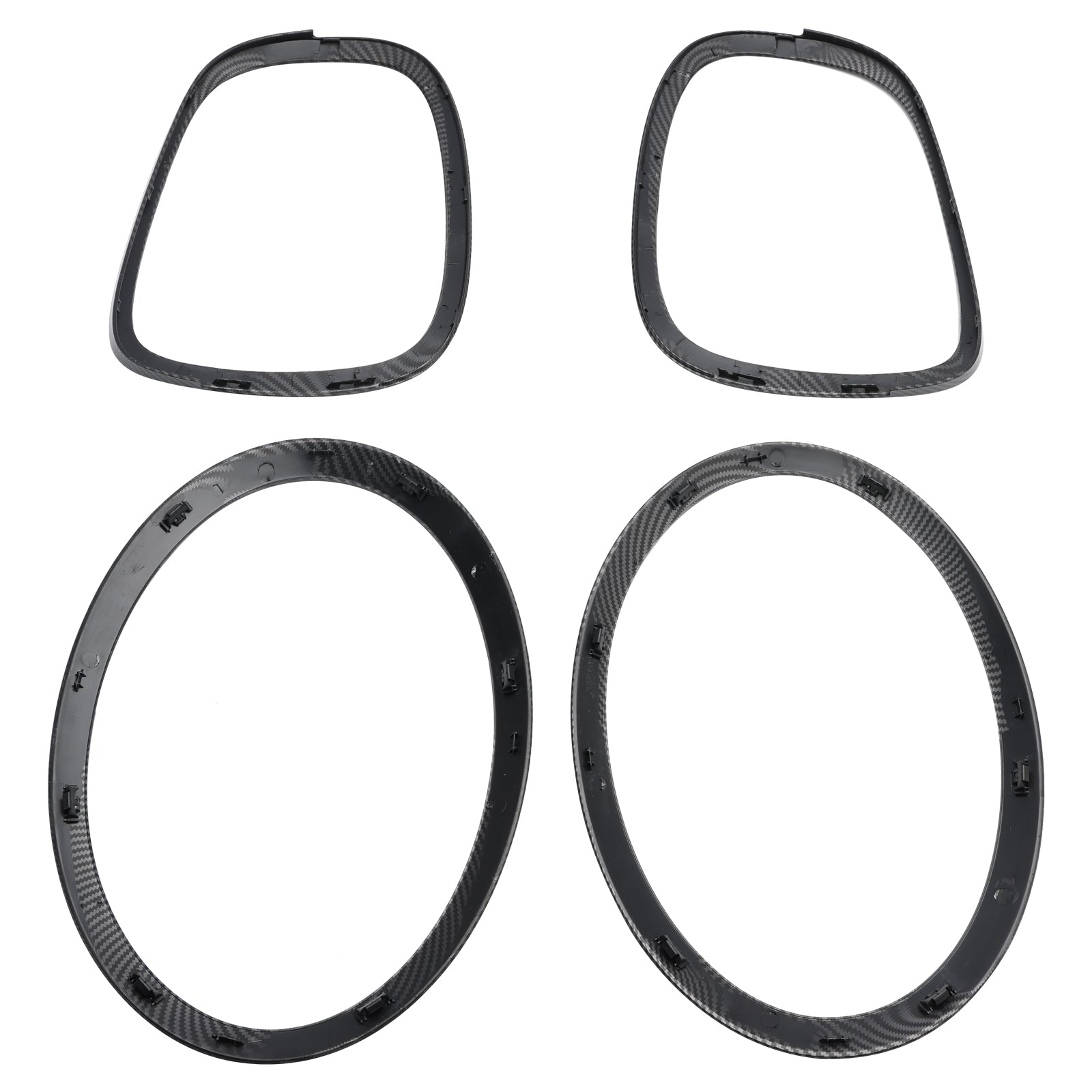 2014 onward MINI 5DR Hatchback Cooper S, Cooper SD 4PCS Headlight TailLight Trim Surround Bezel Ring Set 51712285495 51712285496