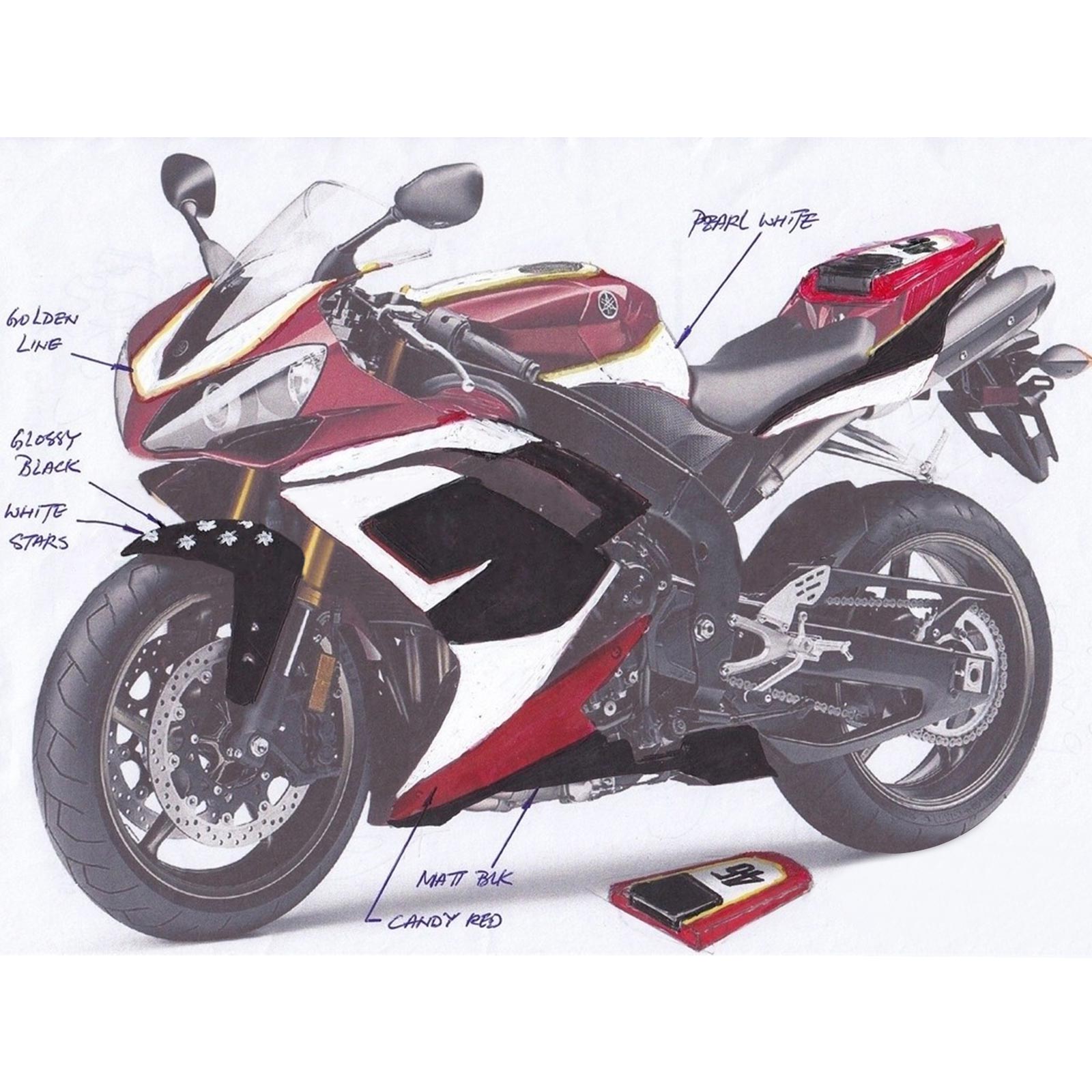 2007-2008 Yamaha YZF 1000 R1 Fairing Kit Generic